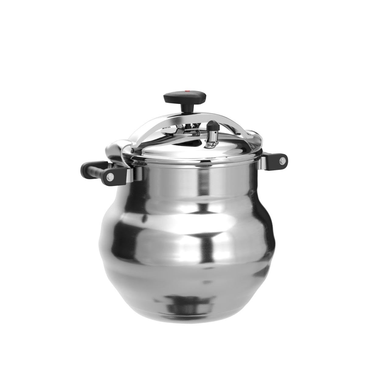 Magefesa Alustar 23.2 Quart Pressure Cooker, recommended use for professionals, made of extra thick aluminum, express, has a The
