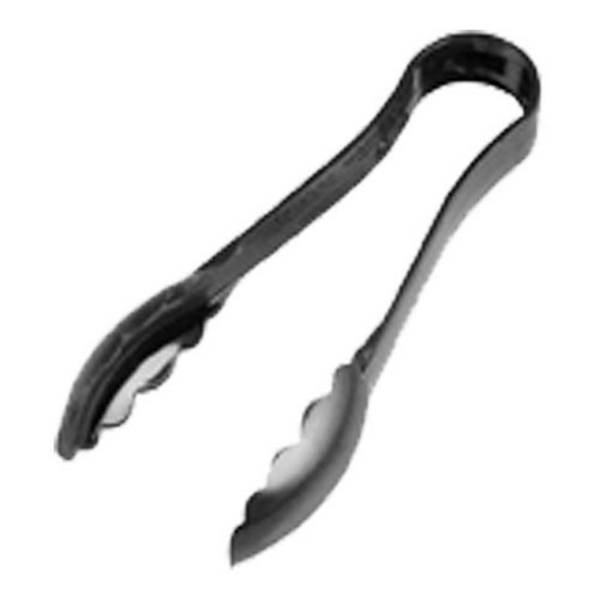 Tong 6'' Scallop Grip Black