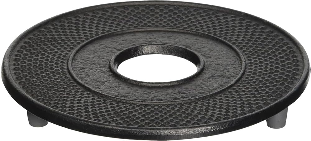 ??(Iwachu) Nambu Ironware Killoki Maru Arare (Large) Kettle Pad, ?, Black