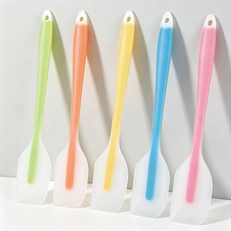 5 Pcs Silicone Spatula,8 Inch Small Rubber Spatula Mixing Spatula