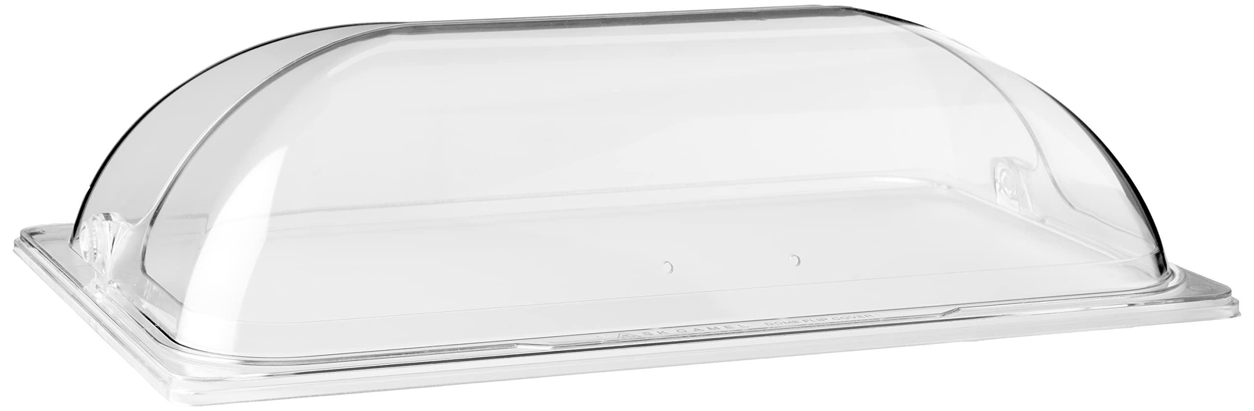 Winco Polycarbonate Dome Flip Cover, Full Size, Medium, Clear
