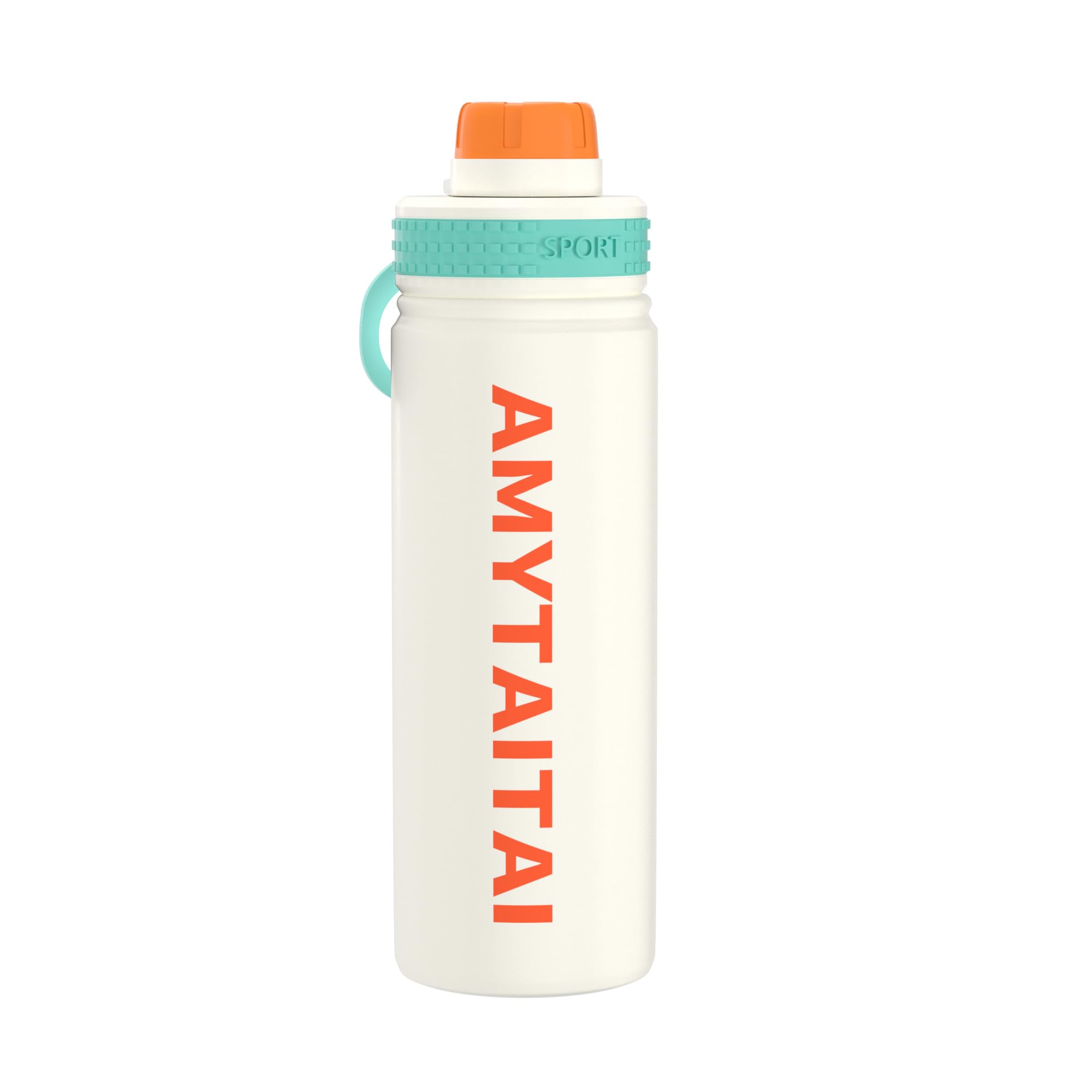 AMYTAITAI 18/8 Stainless Steel Insulated Water Bottle 20oz  White