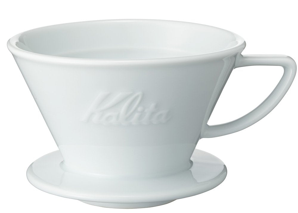 Carita Kalita Ceramic Coffee Dripper Hasamiyaki, For 2 to 4 People, Wave Series, Ceramic, Made in Japan, #02135, Drip Equipment,