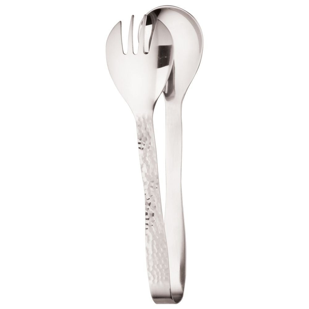 American Metalcraft Hm8Tng Stainless Steel, Hammered Serving Tongs, 8'' L , Silver