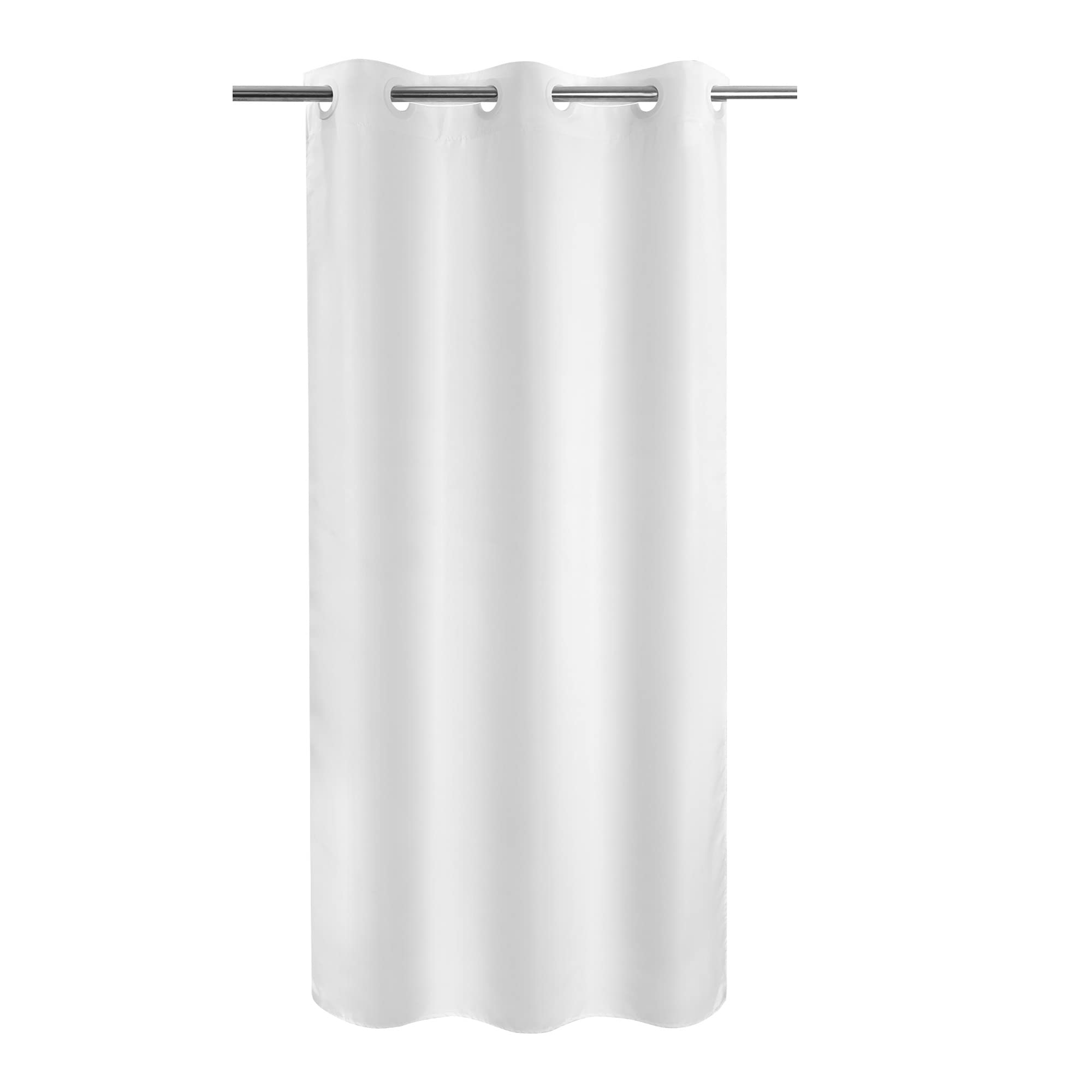 River Dream No Hook Stall Shower Curtain Microfiber Fabric - Soft 42 '' Width Shower Stall Curtain Hotel Grade, Waterproof & Mac