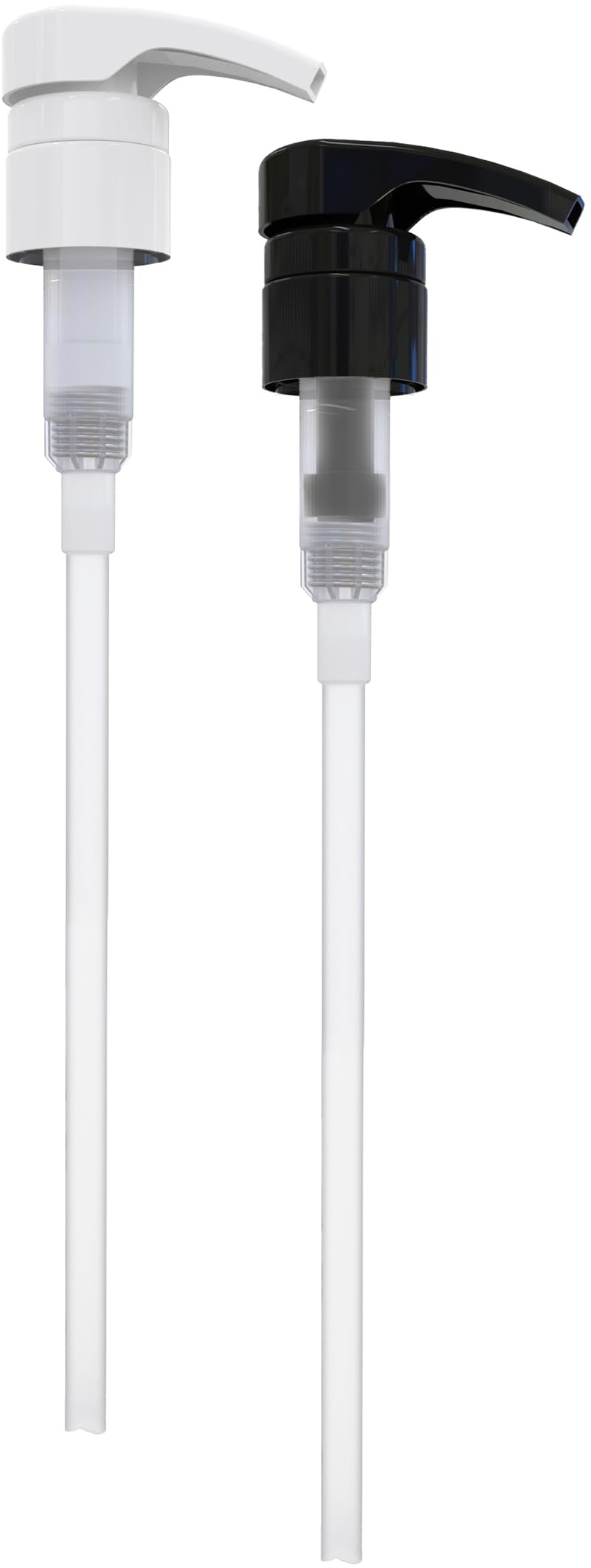 Universal Dispensing Pump  Perfect for Shampoo & Conditioner 1L /33.8 OZ - Fits for Most Popular Brands Bottles or any Refillable Bottles from 12oz to 33.8oz with 28/410 Neck Size  2 Pack  White/Black