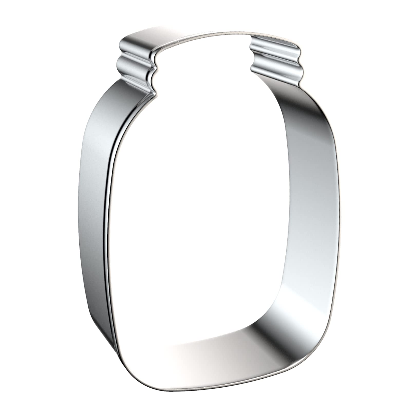 Mason Jar Cookie Cutter Set - 5'', 4'', 3'', 2'' - 4 Piece Milk Bottle Cookie Cutters Shapes Biscuit Molds - Stainless Steel