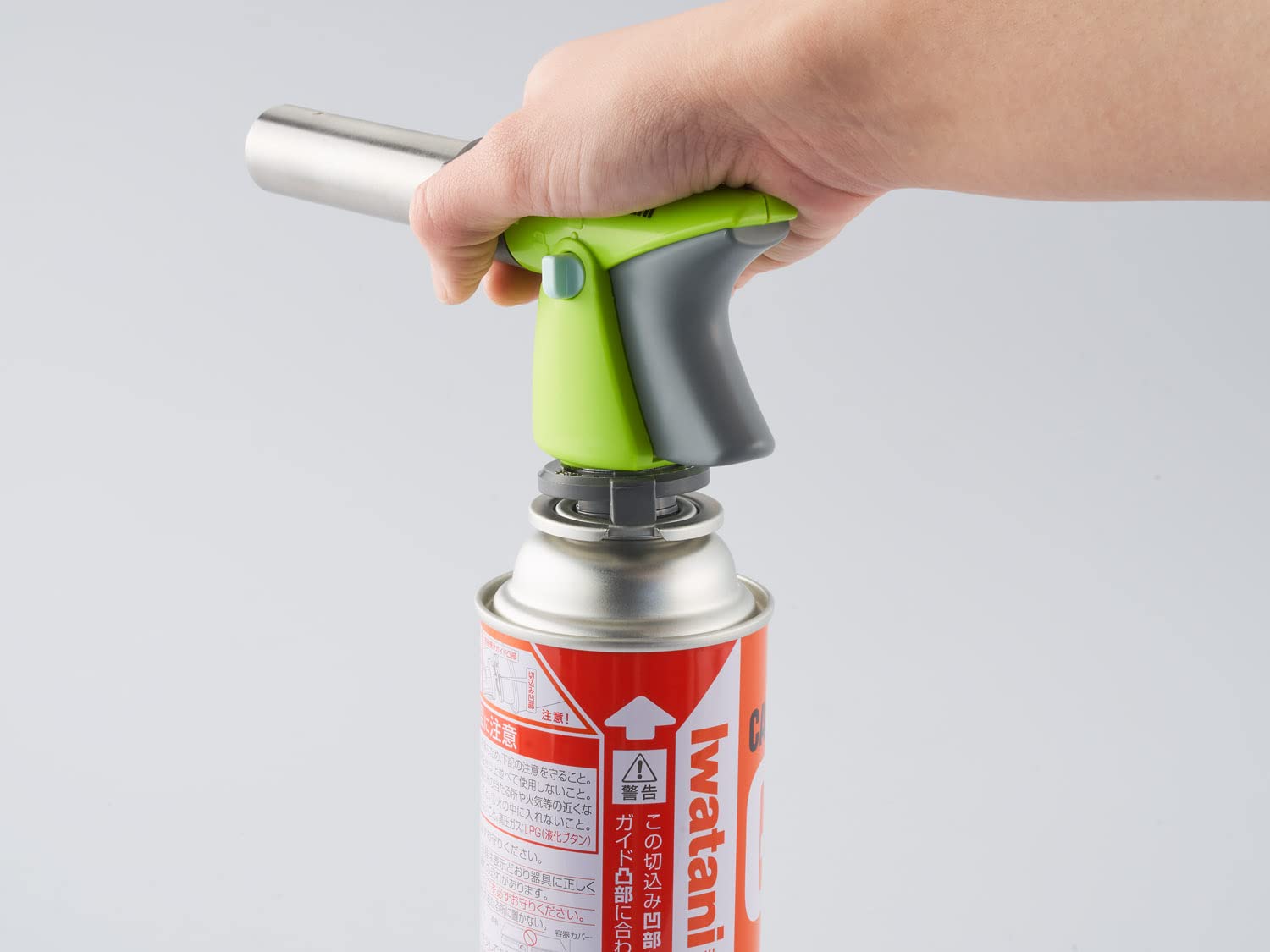 Iwatani Burane Torch - Model CB-TC-CKGR, Ckgr Color, High-Performance Butane Torch for Cooking and Outdoor Use