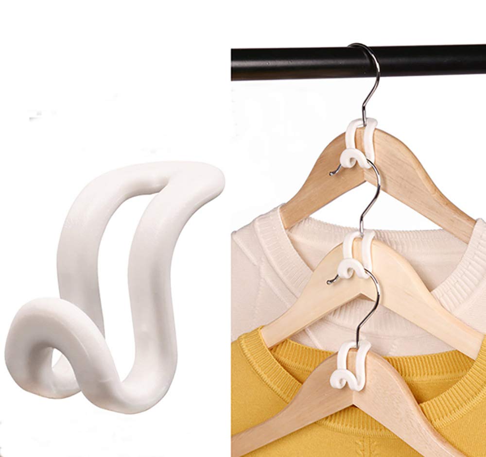 Mini Cascading Hanger Hooks, 70 Pcs Plastic Connector Hooks For Velvet Hanger Or Clothes Hangers, Space Saving Hangers Hooks Clo