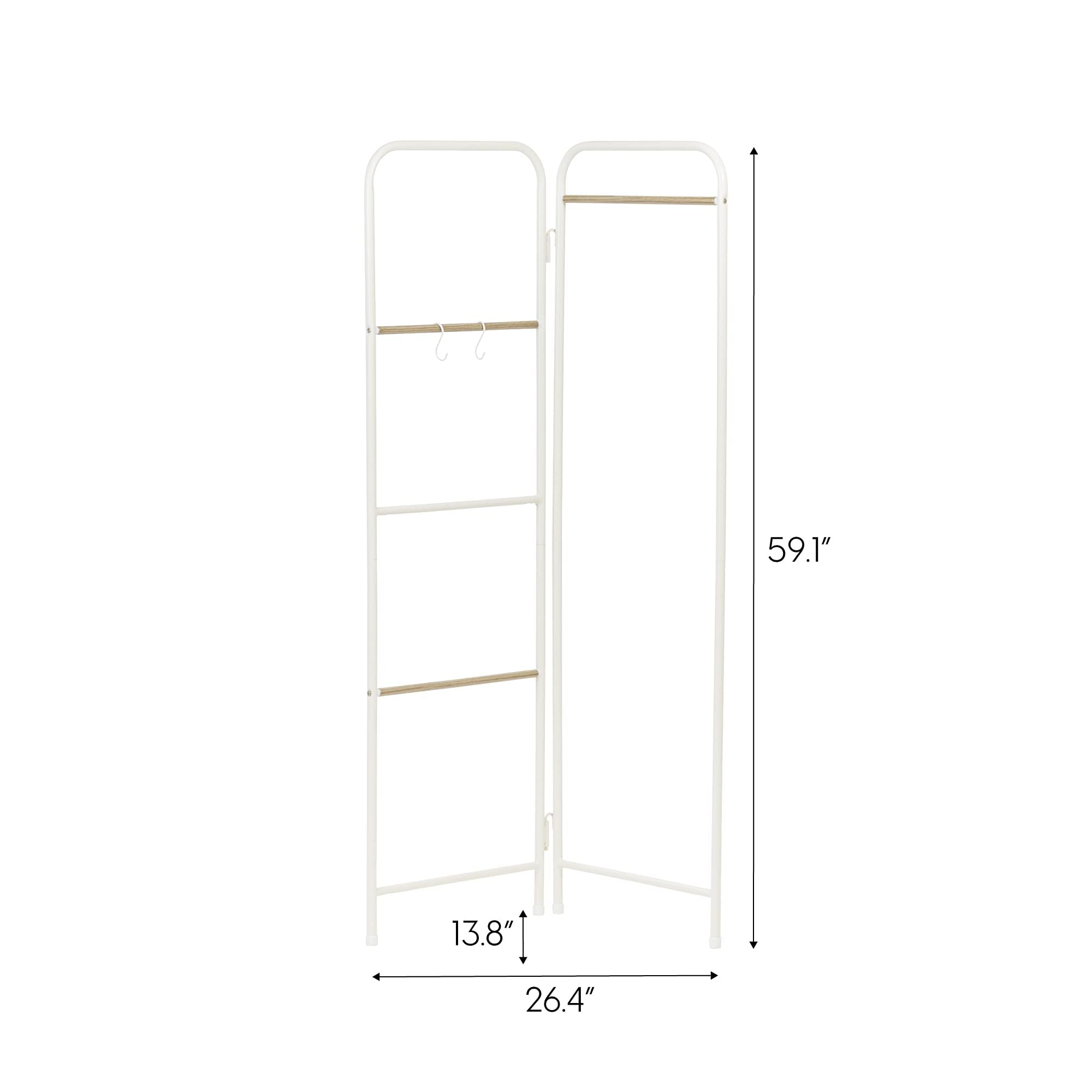 Iris Usa Stylish Standing, Metal Garment, Boutique Style Clothing Rack, Foldable