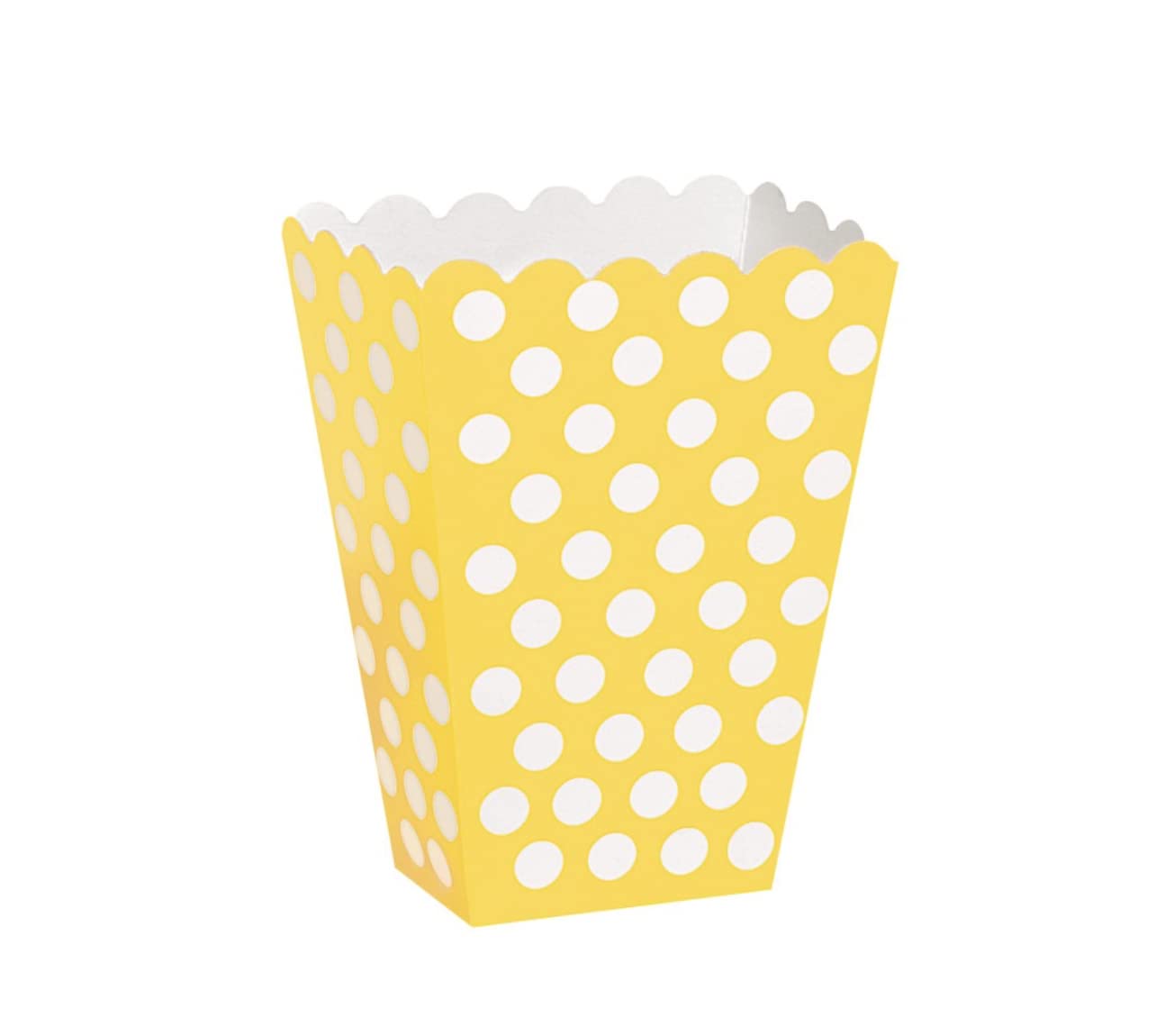 Unique Polka Dots Treat Boxes, 5.5'' X 4'', Sunflower Yellow