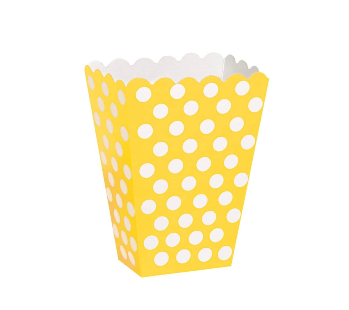 Unique Polka Dots Treat Boxes, 5.5'' X 4'', Sunflower Yellow