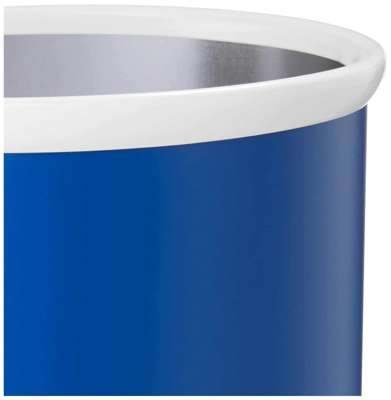 Kraftware Fun Colors Oval Waste Basket, 14', Royal Blue