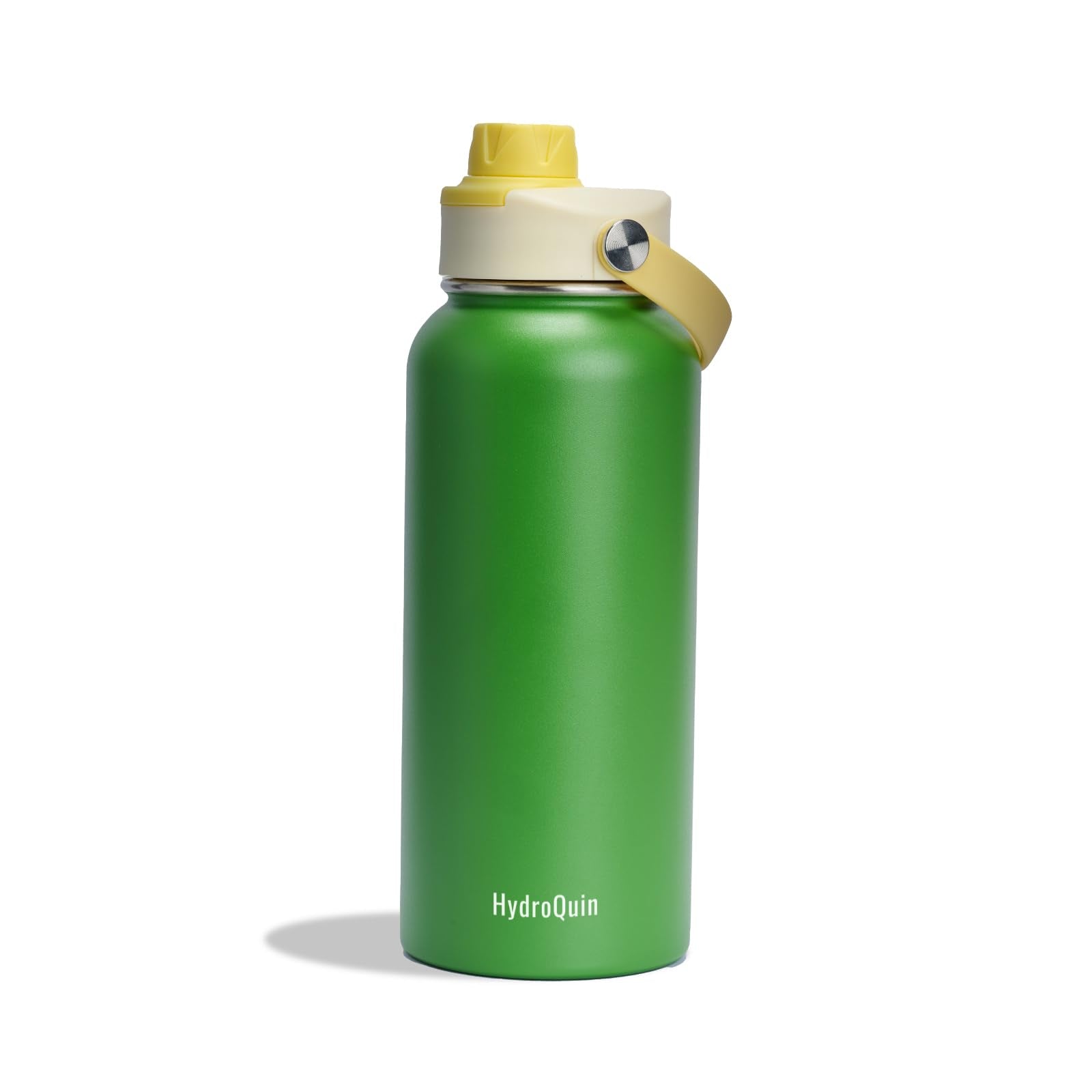 HydroQuin 32 oz Insulated Water Bottle Grass Green Stainless Steel Flask