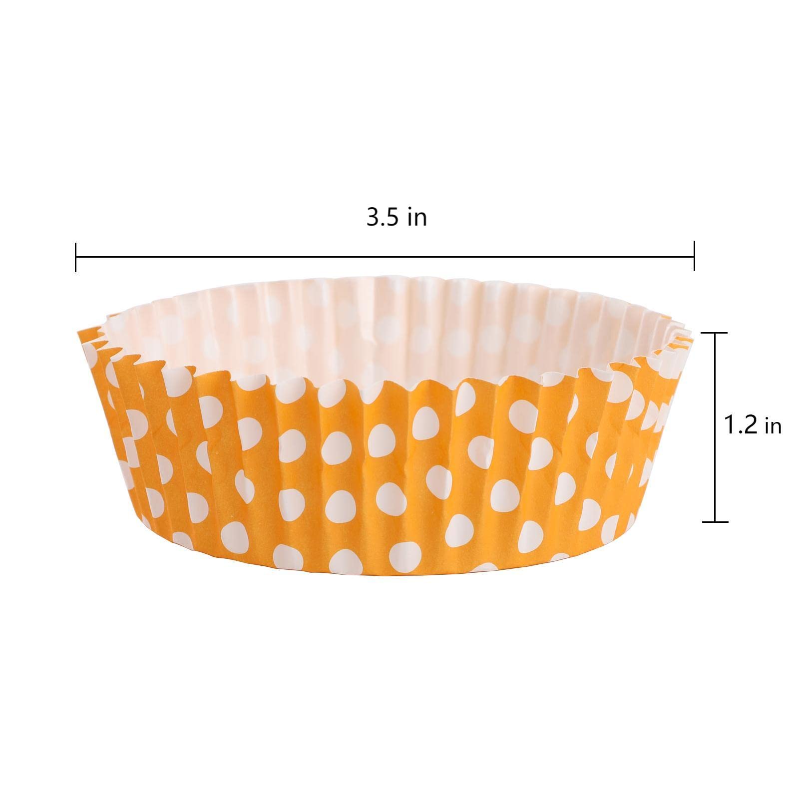 Youeon 600 Pcs 3.5 In Jumbo Cupcake Liners Greaseproof, 4 Oz Large Paper Baking Cups Non-Stick, Jumbo Muffin Liners For Muffins,