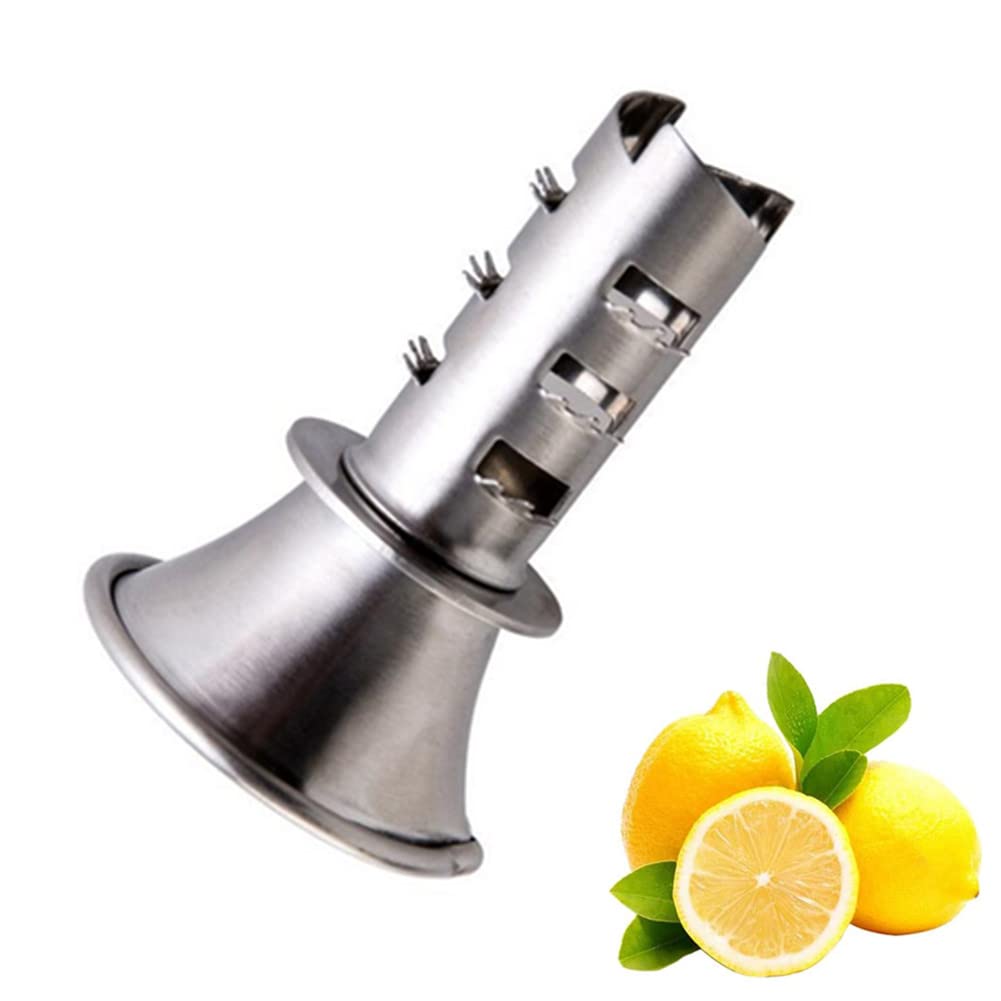 Stainless Steel Manual Lemon Juicer Squeezer Reamer, Hand Held Citrus Juicer And Orange Pourer