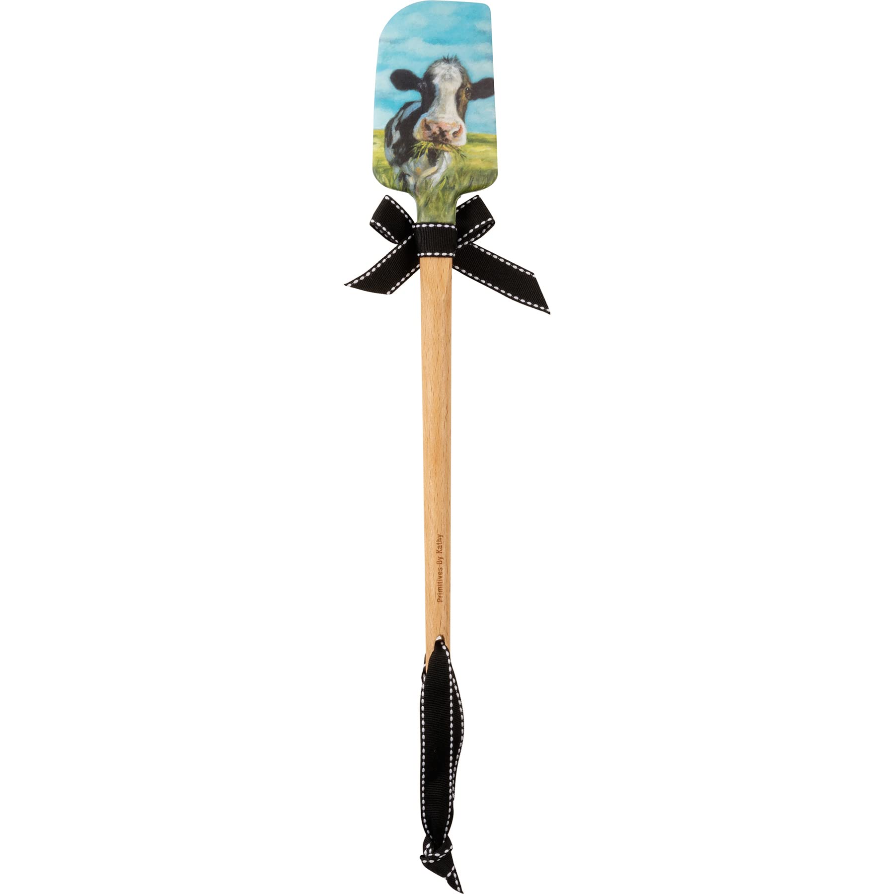 Primitives By Kathy Cow With A Mouthful Decorative Spatula
