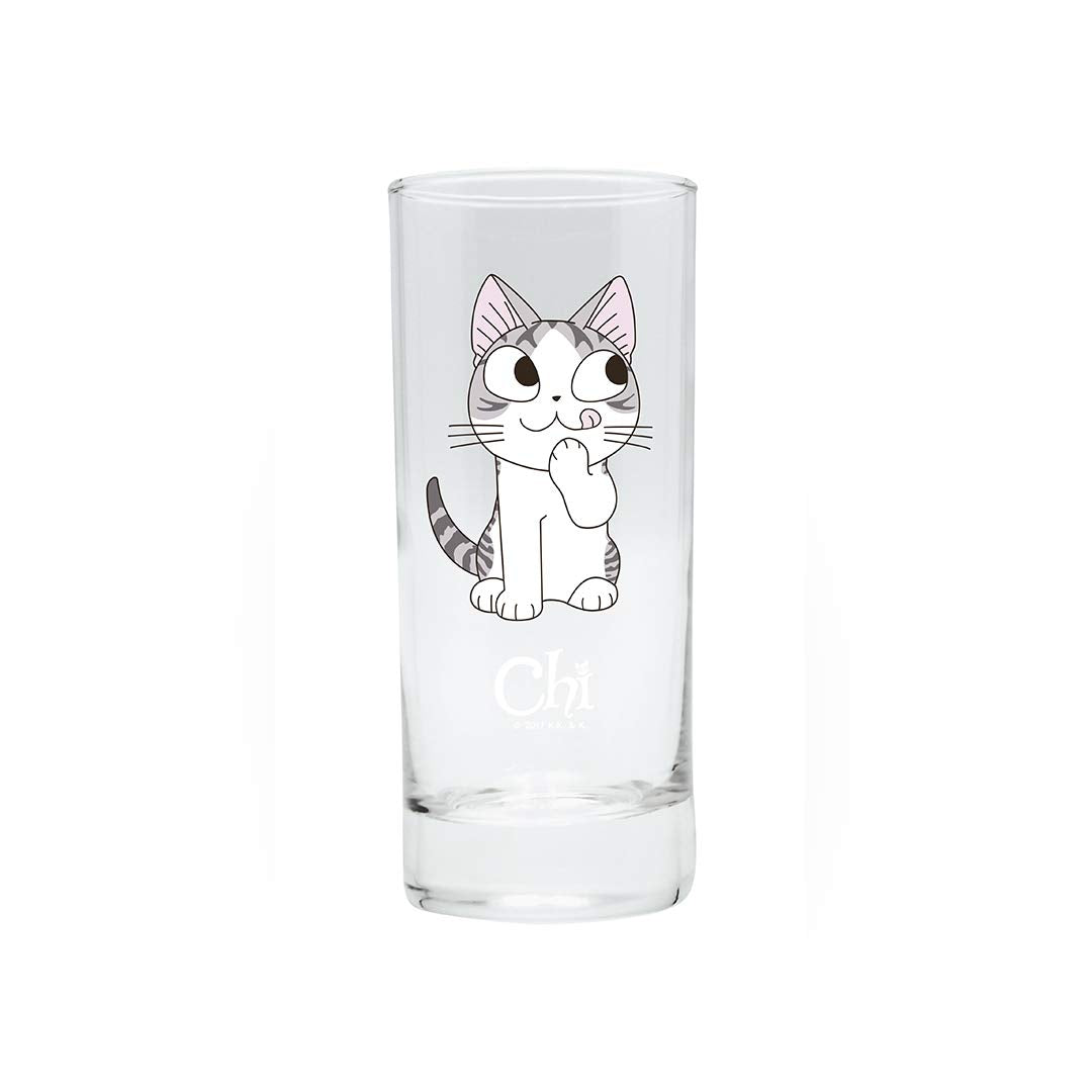Abystyle Chi'S Sweet Home Cute Kitty Cat Drinking Glass Set 10 Oz. 5.5'' Tall Anime Manga Drinkware Home & Kitchen Essential Gif