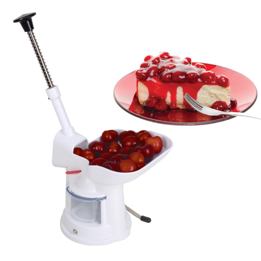 Orchard Cherry Pit Remover Tool With Pit Container And Suction Base, Cherry Pitter Stoner, Quickly Remove Cherry Pits For Large