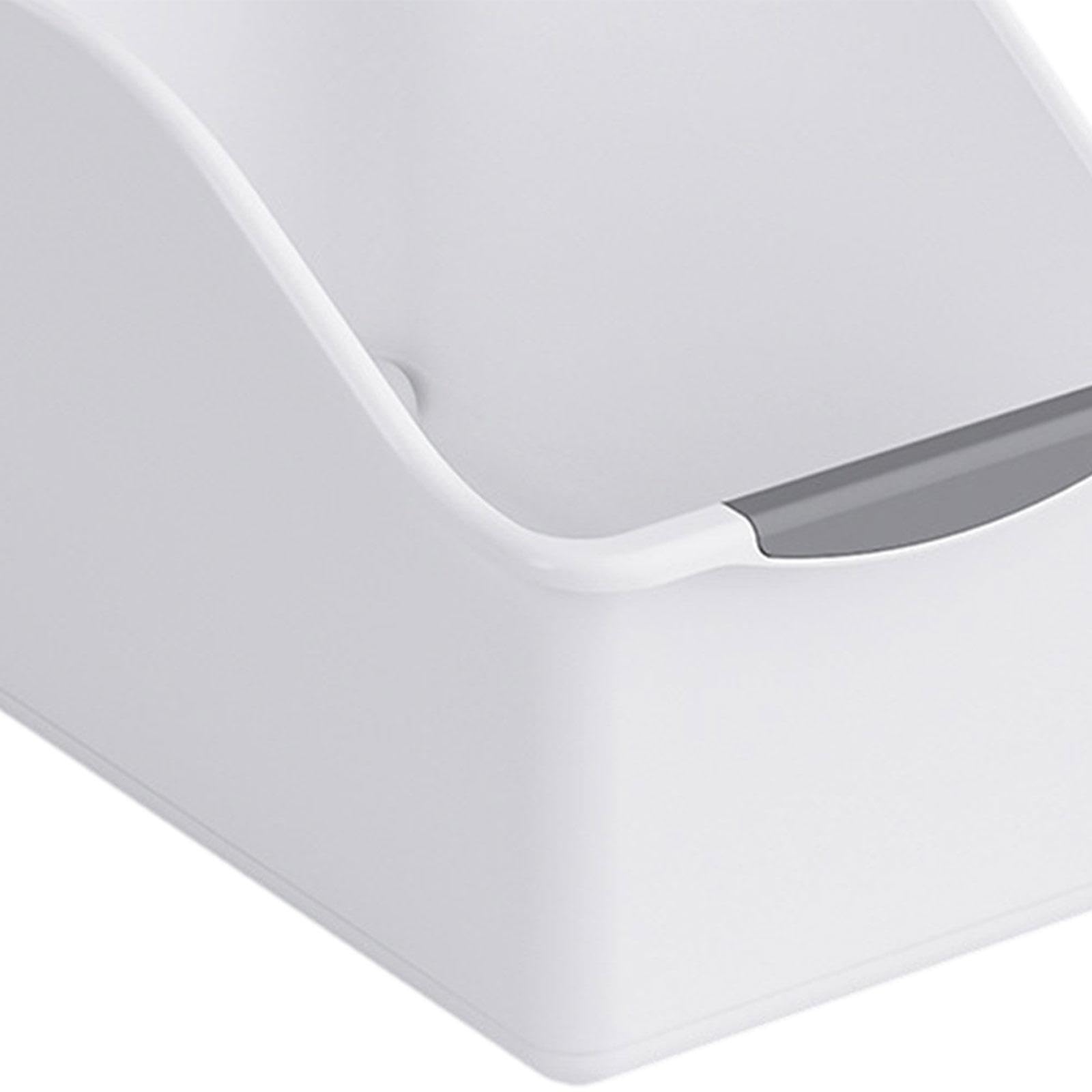 Snappsy Kitchen Cabinet Organizer Bin Versatile Container For Cabinet Office Kitchen Low White S