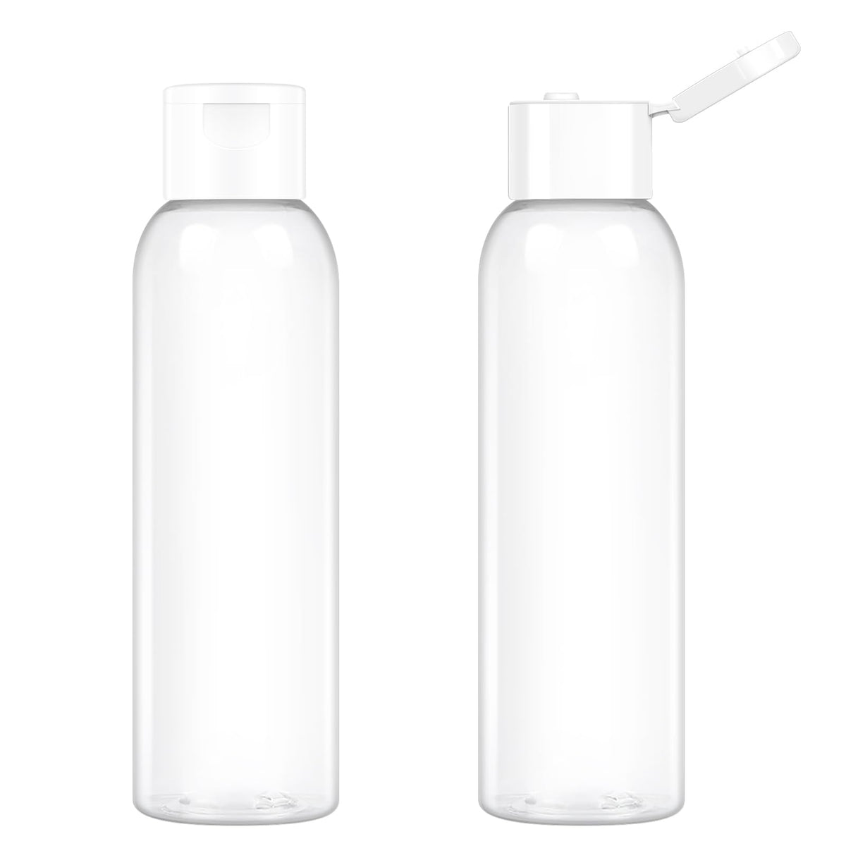 Neendohome 2 Pack 8 Oz Travel Squeeze Bottles With Flip Caps Refillable Empty Plastic Containers For Toiletries Shampoo Lotions