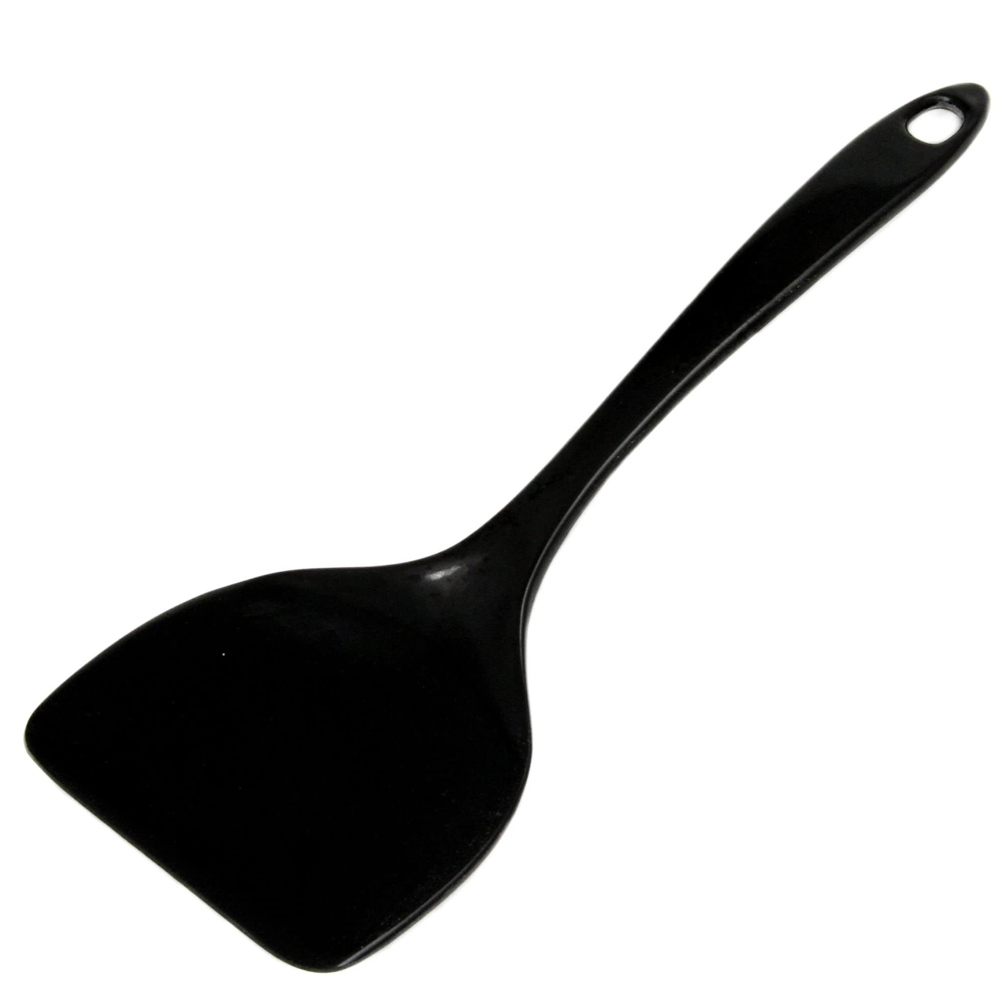 Chef Craft Basic Melamine Jumbo Turner/Spatula, 11.75 Inch, Black