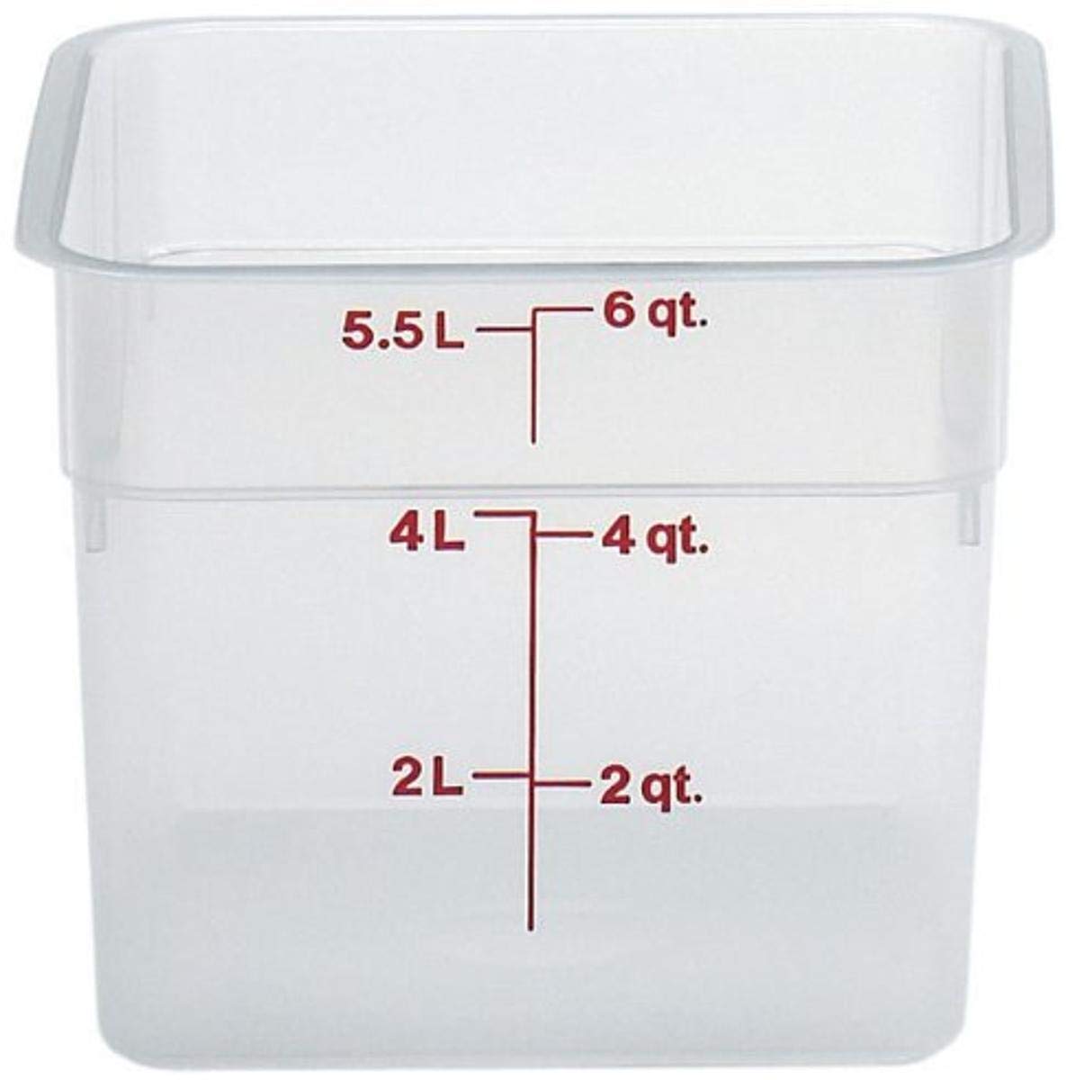 Cambro 6Sfspp190 Camsquare Storage Container, Translucent, 6 Qt.