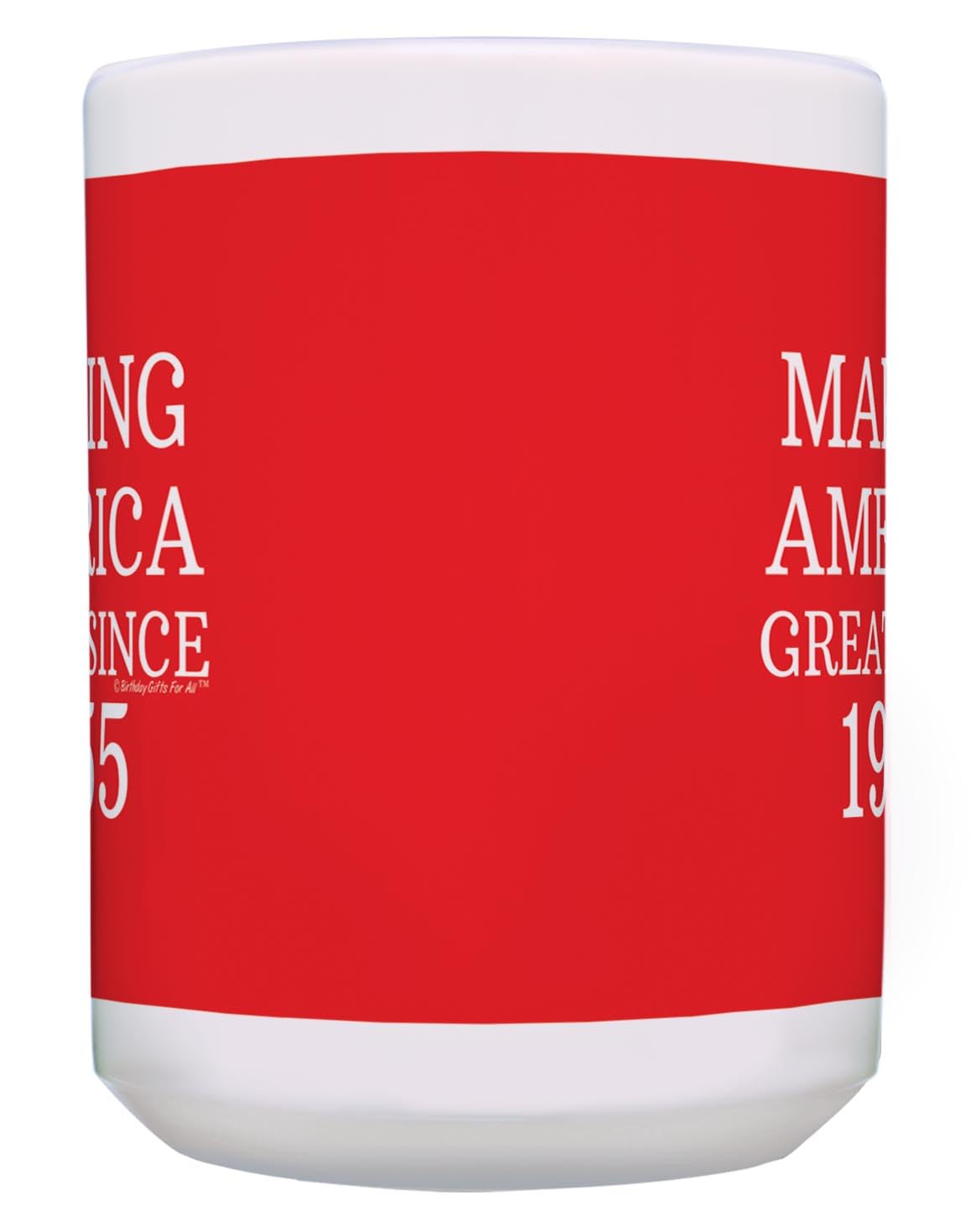ThisWear 70th Birthday Gift Making America Great Since 1955 Funny Birthday Gift Coffee Mug Tea Cup 15oz Red