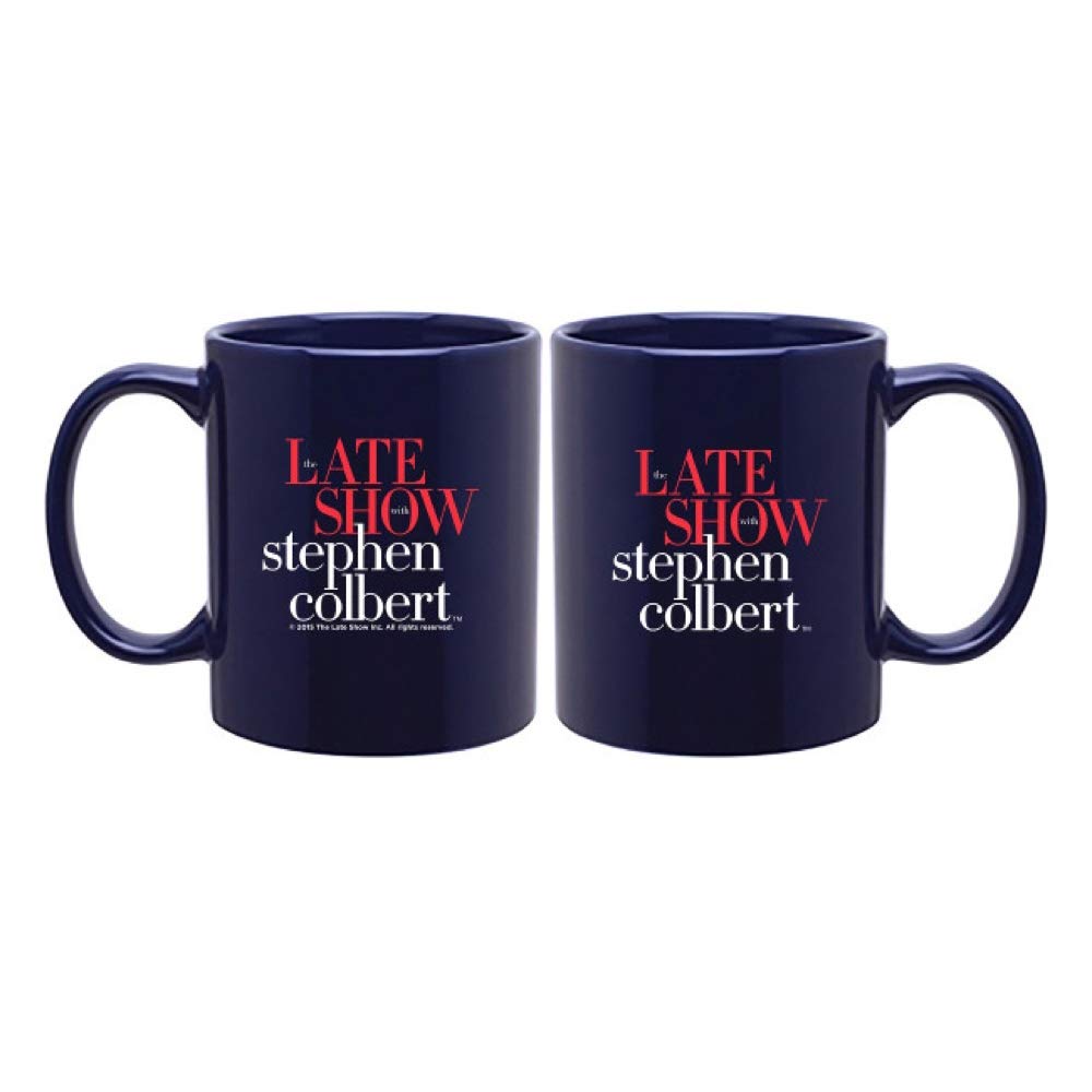 CBS The Late Show with Stephen Colbert Mug, 11 oz. Navy - Official Mug As Seen On