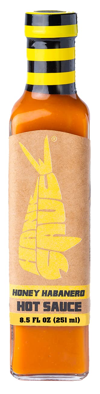 Honey Habanero Hot Sauce By Hank Sauce - Habanerocayenne Blend Infused With Honey, Fresh Garlic  Herbs - Multipurpose Craft Hot