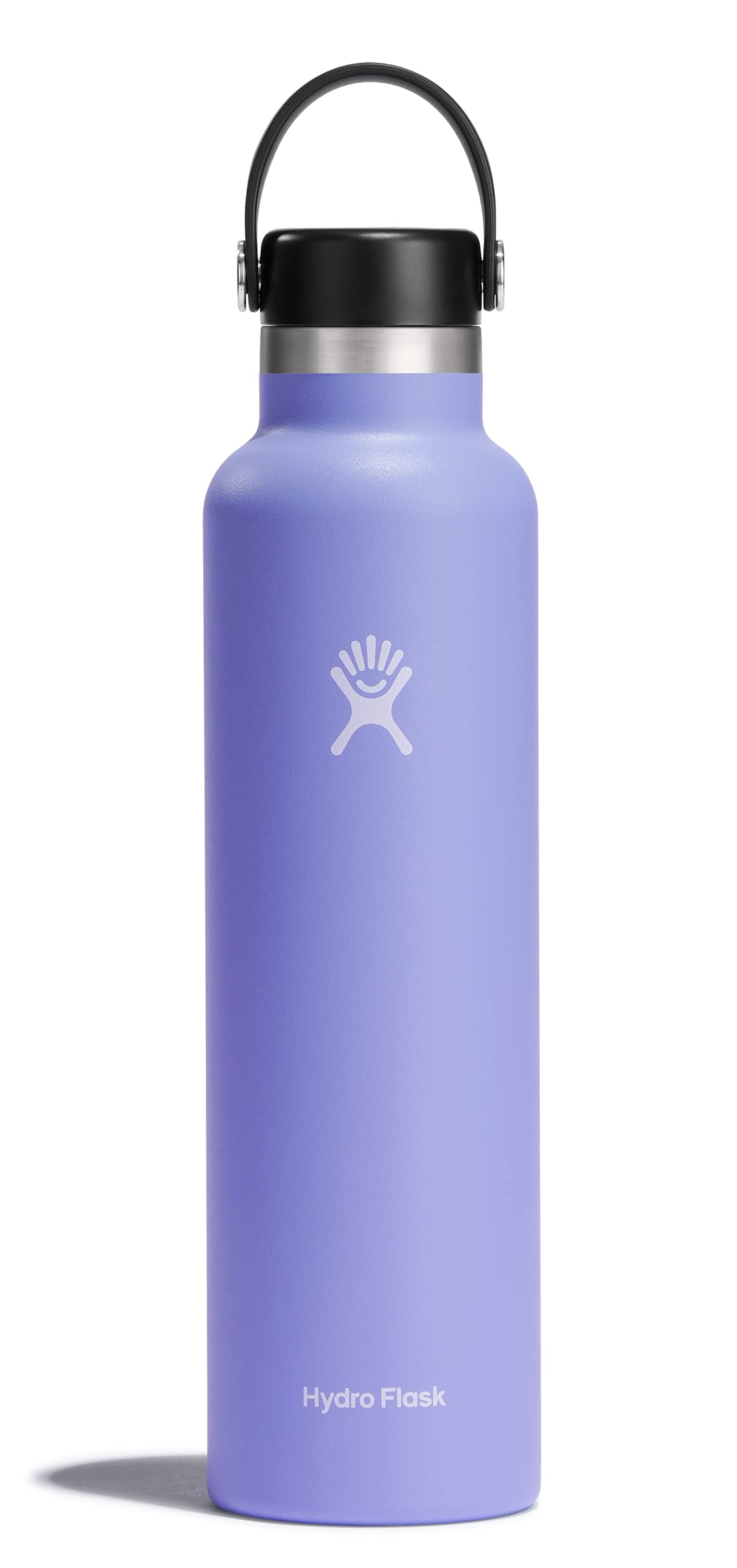 Hydro Flask Water Bottle - Insulated Stainless Steel - Non Spill, Leakproof in 24 Oz Lupine Purple