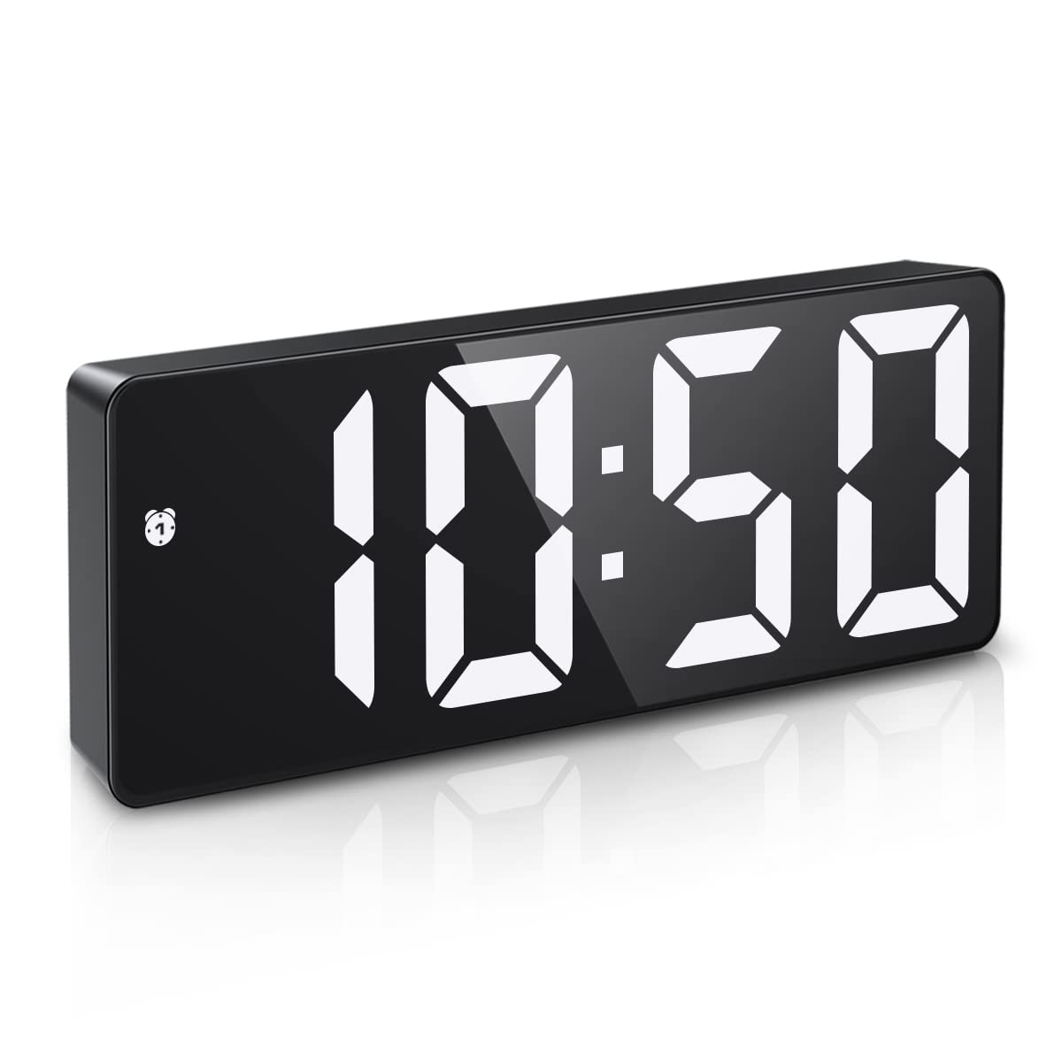 ORIA Digital Clock, LED Alarm Clock, 6.5inch Large Display LED Clock with Snooze, USB Charging Ports, 3 Adjustable Brightness Su