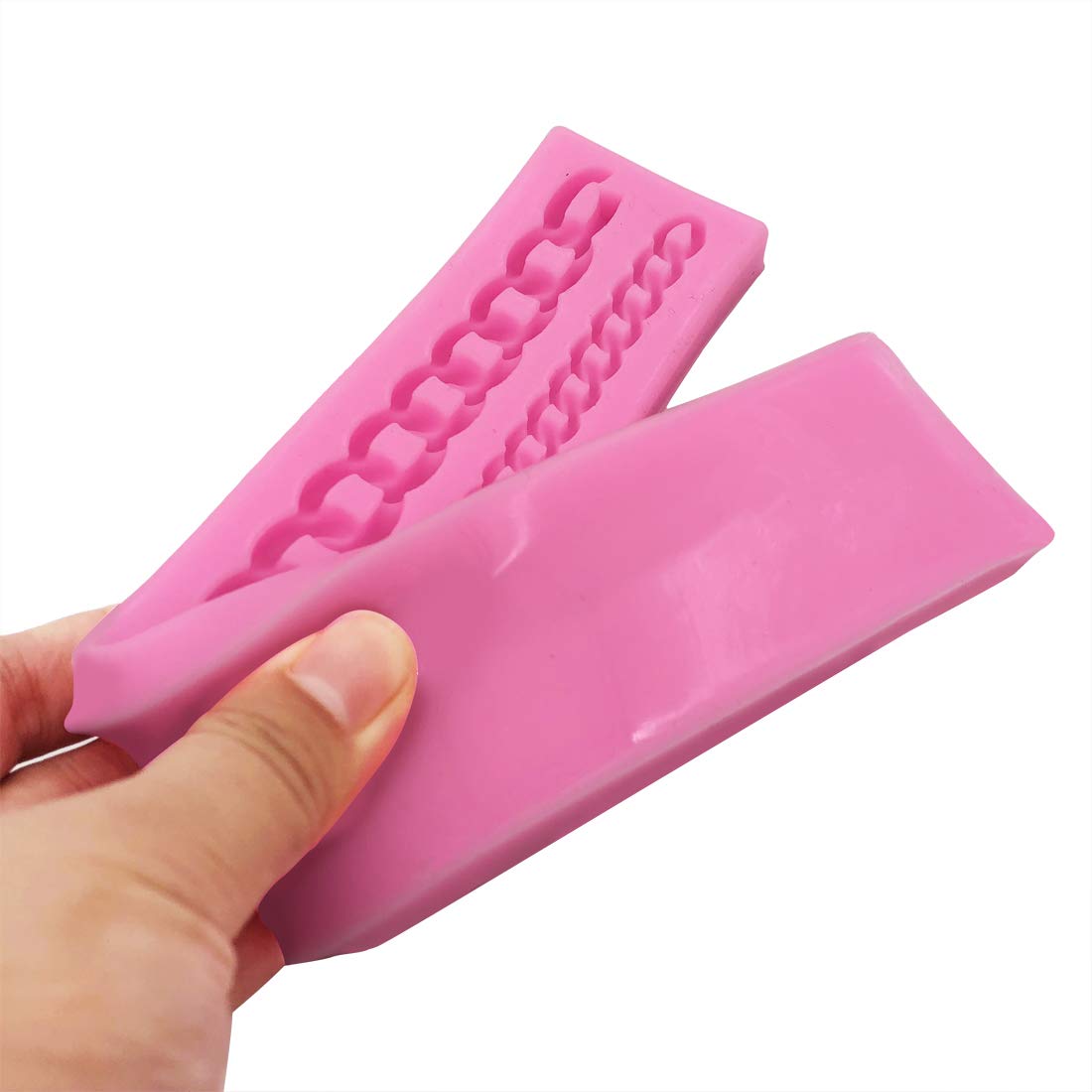 Diamond Chain Silicone Fondant Mold Cake Decorating Pastry Gum Pastry Tool Kitchen Tool Sugar Paste Baking Mould Cookie Pastry