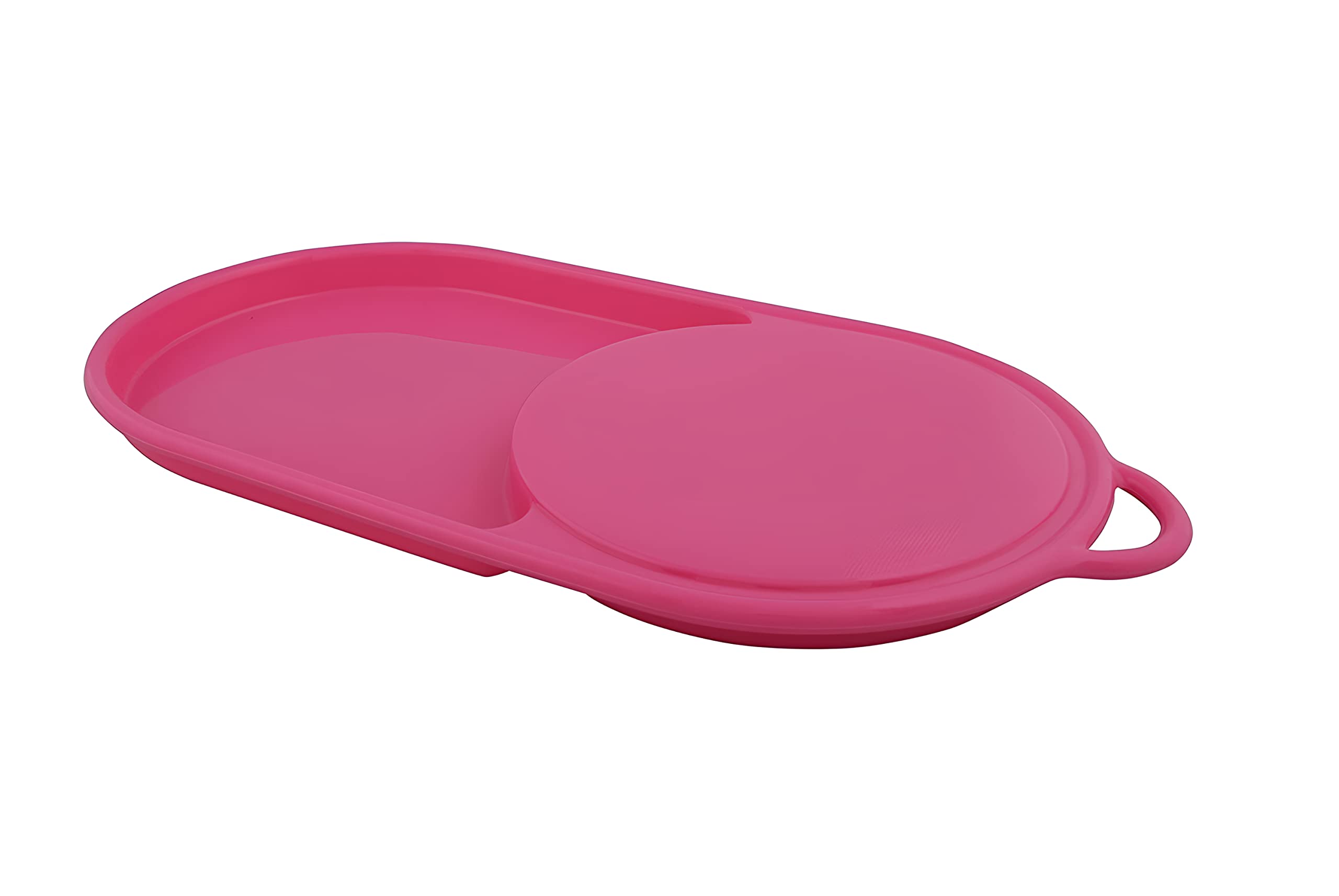 Oblivion Kitchen Plastic Chopping Board With Tray | Chopping Cutting Board For Kitchen Vegetables, Fruits & Cheese, Bpa Free (Mu