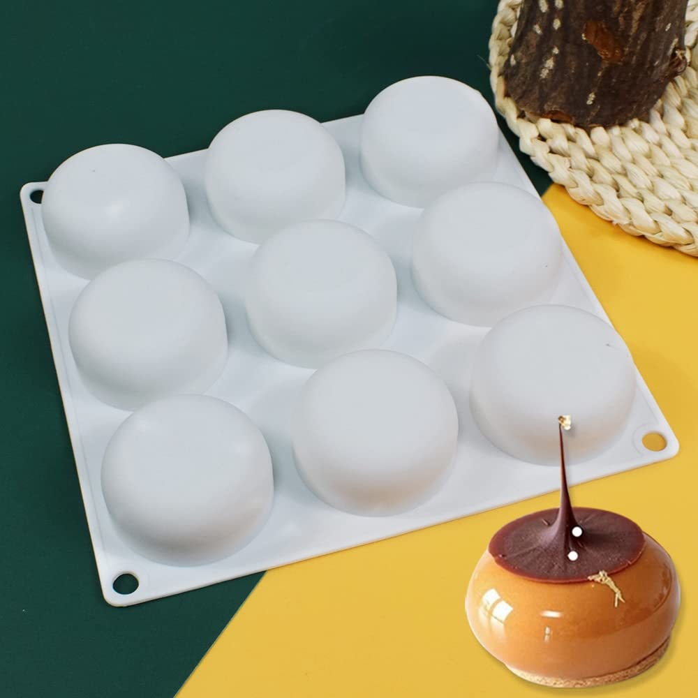 Mostsom Silicone Chocolate Half Round Mold Medium Semi Sphere Silicone Mold,Half Sphere Silicone Baking Molds For Making Chocola