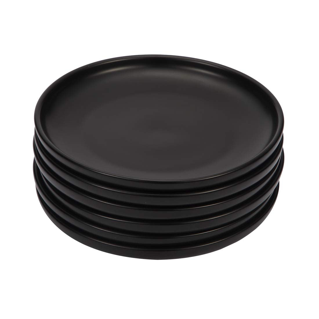 Bonnoces 6 Inches Small Appetizer Plates Matte Porcelain, Elegant Mini Size Round Serving Plates For Dessert, Salad, Snacks, Set
