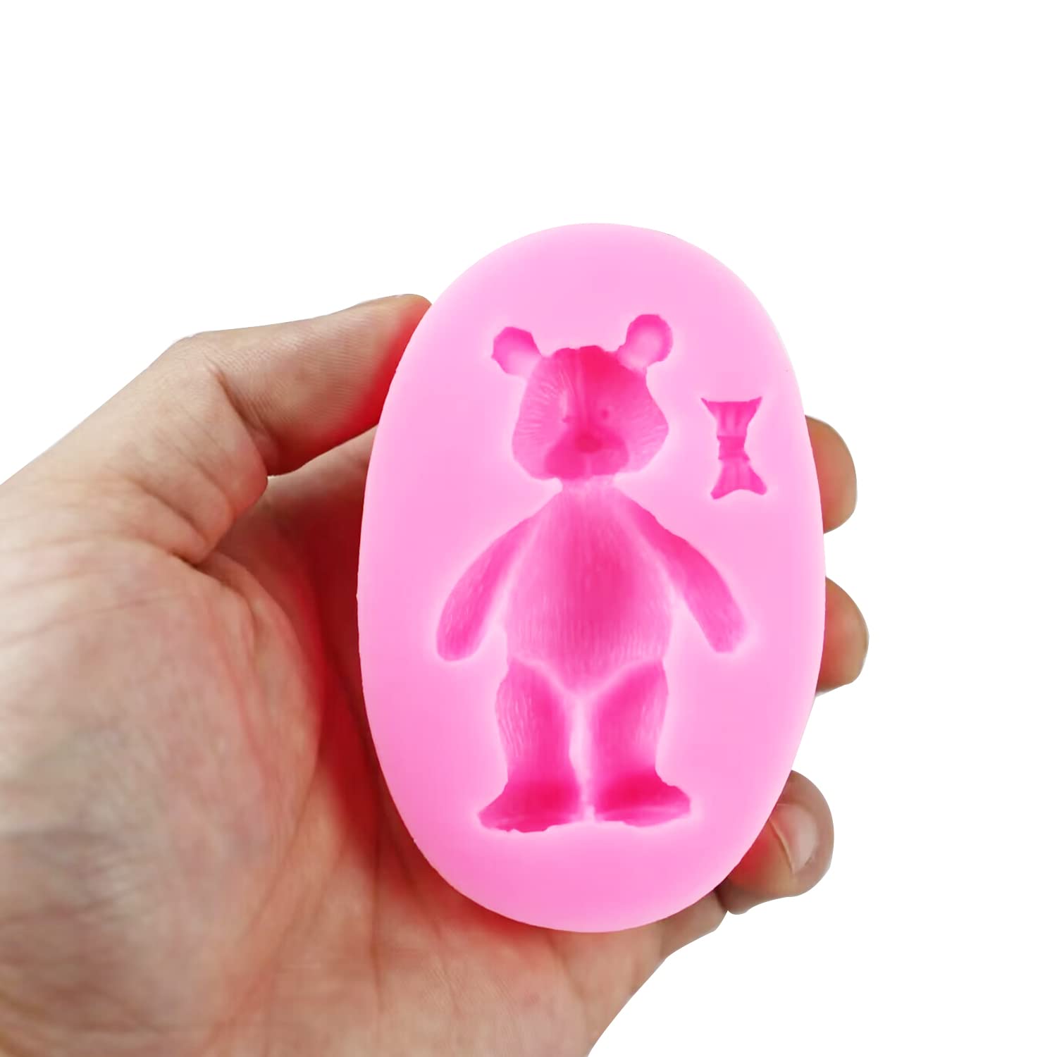 Bear Silicone Fondant Molds, Aimeiki 5 Pack 3D Bear Silicone Molds Bear Mold For Chocolate Decorating Cake Candy Gum Paste Polym