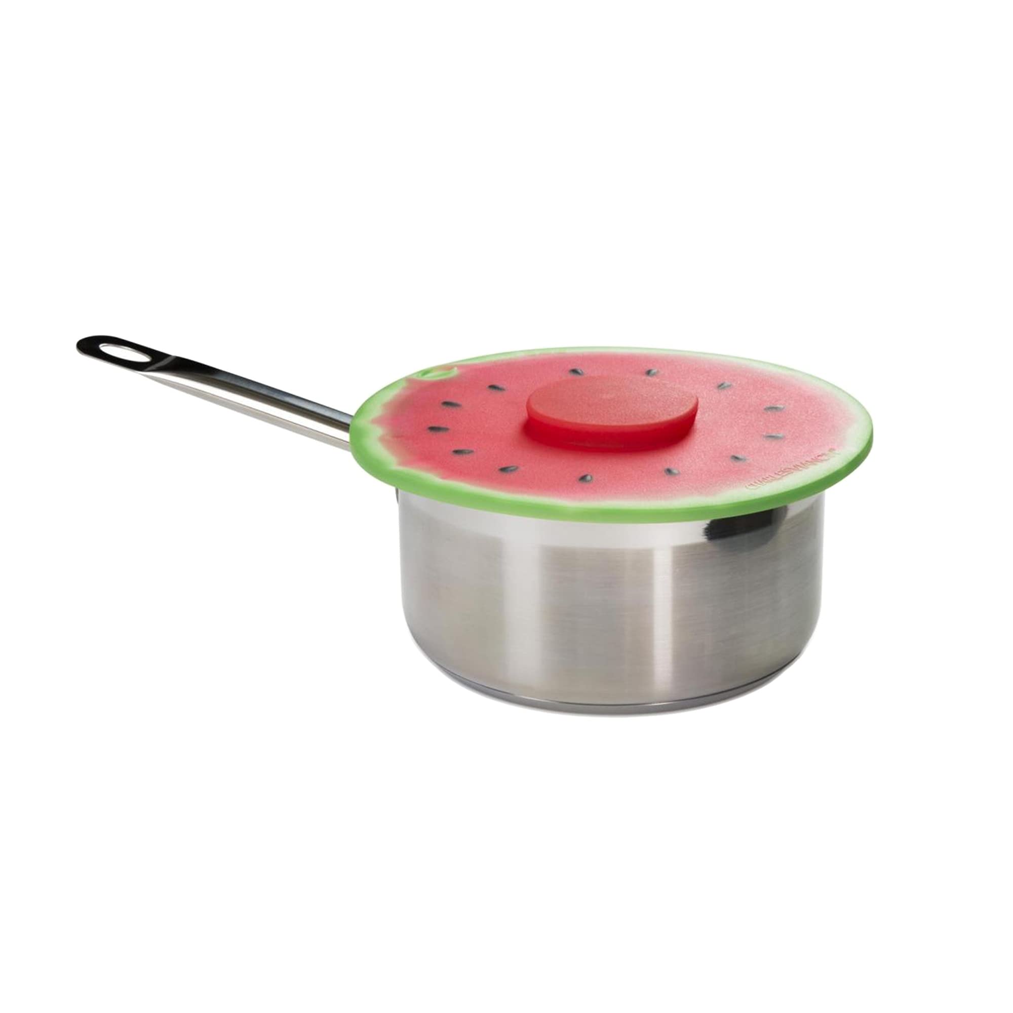 Charles Viancin - Watermelon Silicone Lid For Food Storage And Cooking - 11''/28Cm - Airtight Seal On Any Smooth Rim Surface - B