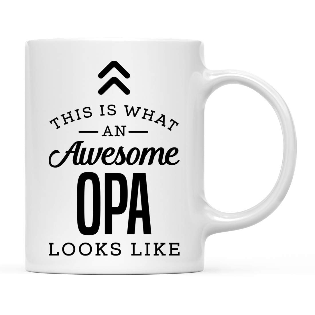 Andaz Press 11oz. Ceramic Coffee Tea Mug Gift, This is What an Awesome Opa Looks Like, 1-Pack, Birthday Gift Ideas Coworker Him
