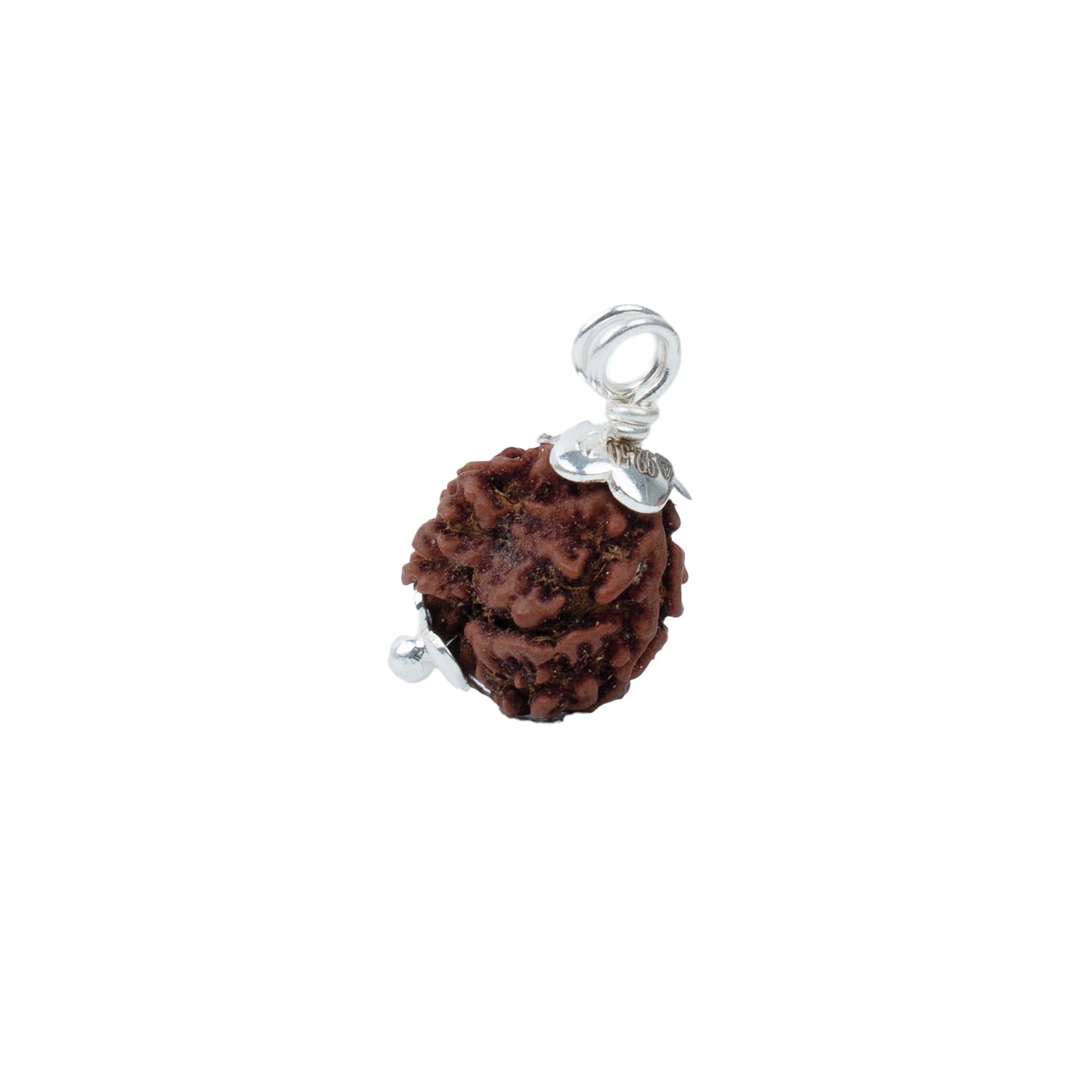 Astrotalk Nepal Origin 3 Mukhi Rudraksha with Silver-Capping | Ignite Self-Transformation & Confidence | Emotional Healing, Mental Clarity & Strength | Sacred Rudraksha Bead for Women & Men