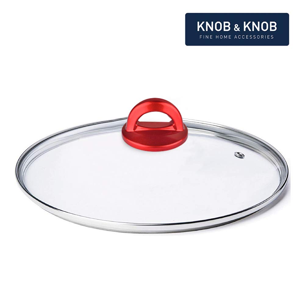 Nokess Universal Pot Lid Replacement Red Knobs Pan Lid Holding Handles (1 Pack)