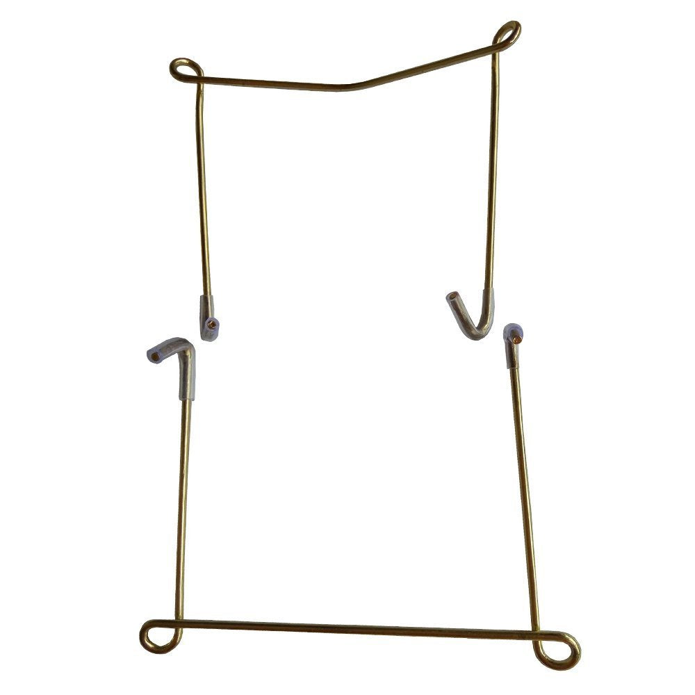 Xinlinke Lot5 6-Inch Small Invisible Plate Wire Hanger Wall Holders With Protective Rubber Cover For 5'' To 7'' Decorative Tray