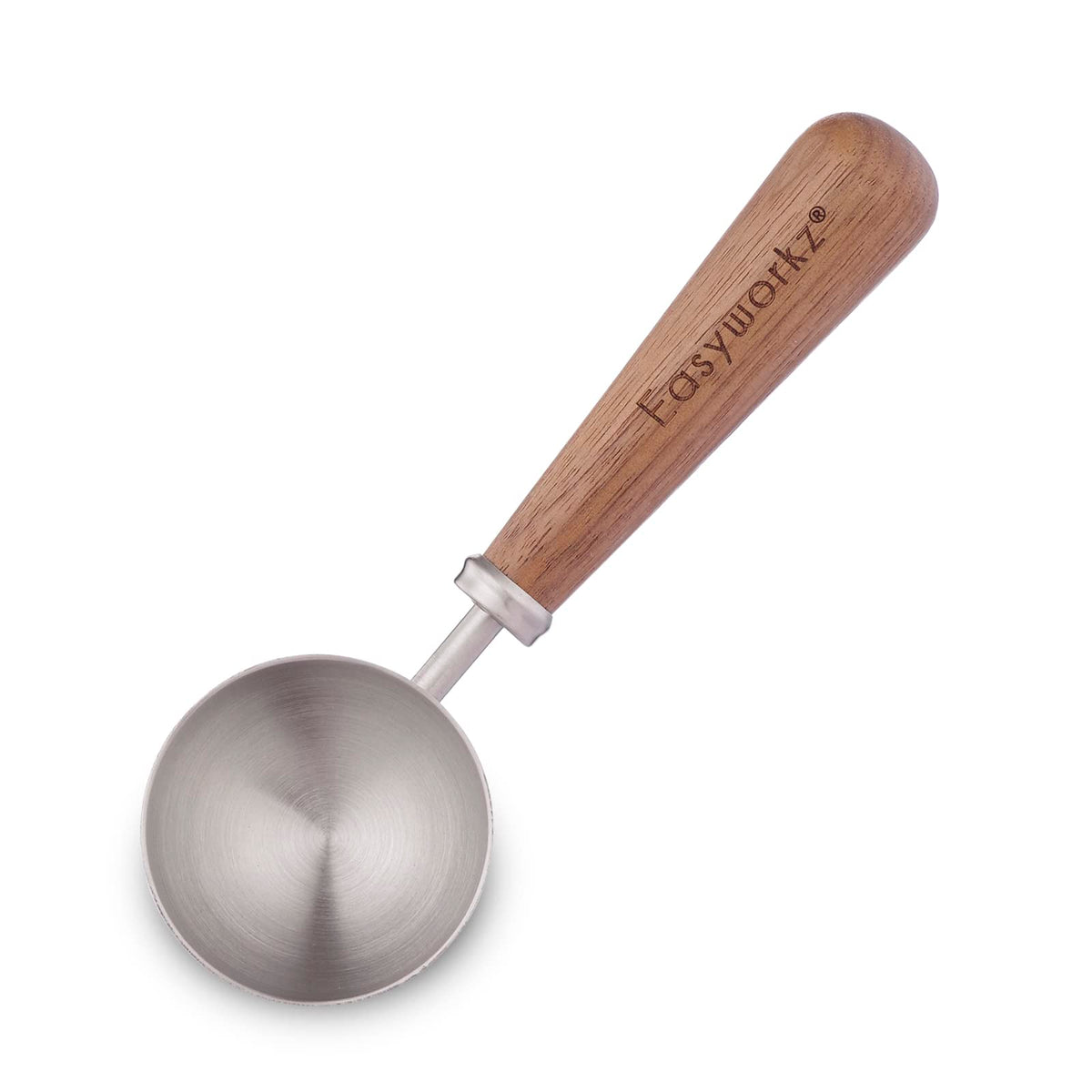 Easyworkz Retro Stainless Steel Coffee Spoon With Black Walnut Handle,10G - Measuring Spoon