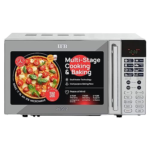 Ifb 20 L Convection Microwave Oven (20Sc2, Metallic Silver, With Starter Kit), Standard