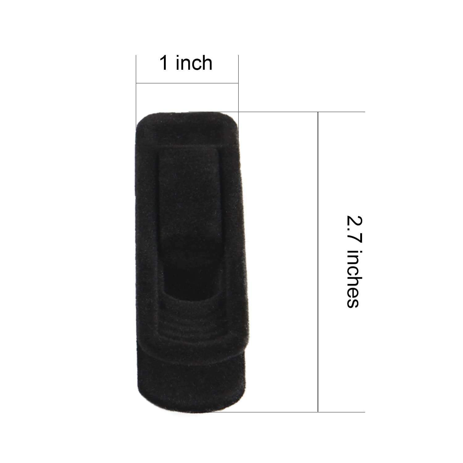 Velvet Hangers Pack - Premium Clip Hangers - Non-Slip And Practical Black Velvet Hanger Ideal For Pants, Baby Clothes, Skirts, D