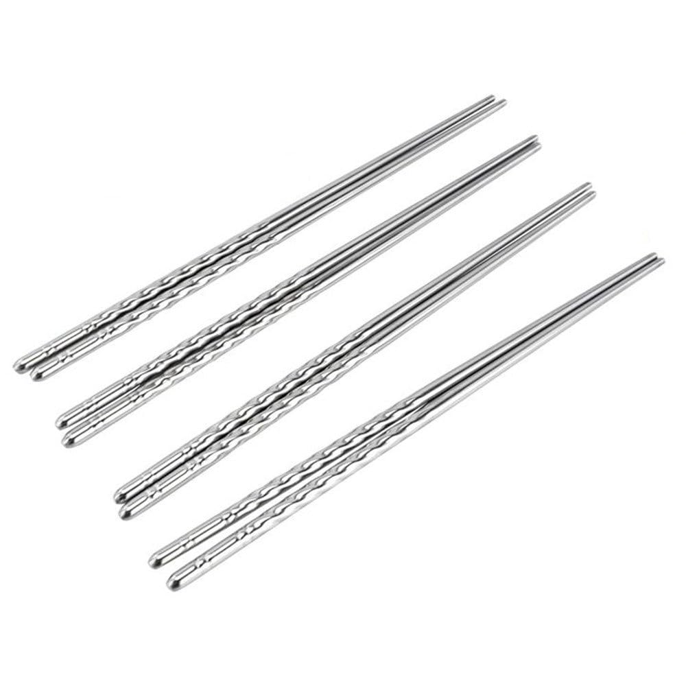 New Star International 901013 Stainless Steel Spiral Chopstick  5 Pairs