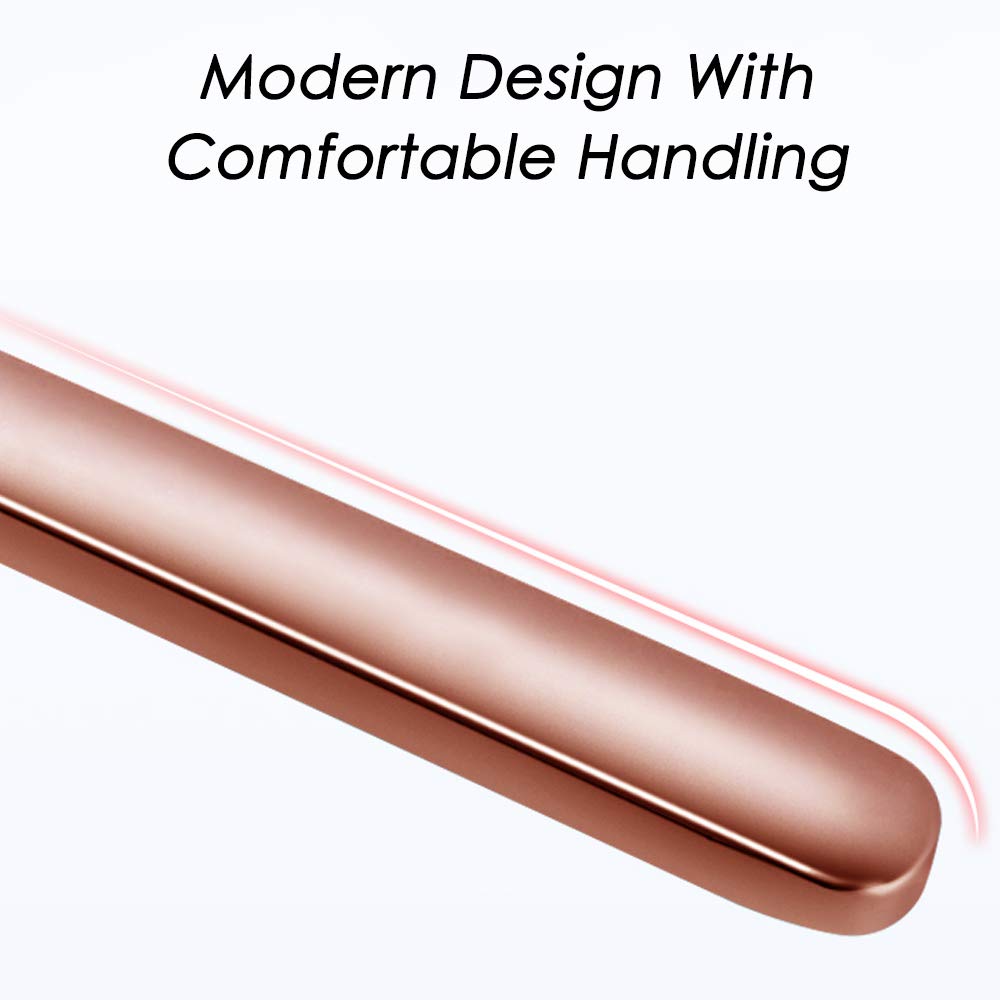 Pack Of 8, Rose Gold Plated Stainless Steel Espresso Spoons, Findtop Mini Teaspoons Set For Coffee Sugar Dessert Cake Ice Cream