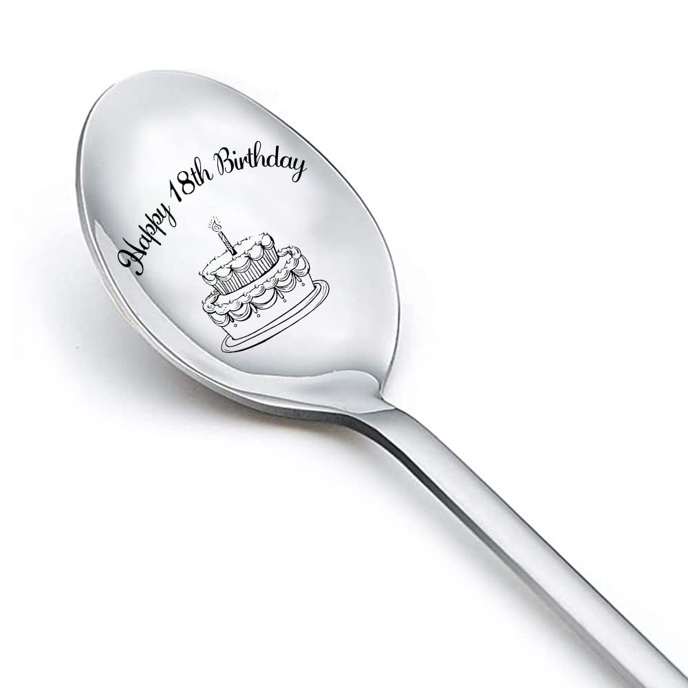 18 Birthday Gifts Spoon For Women Men 18 Year Old Birthday Gifts For Him Her 18Th Birthday Spoons Gifts For Daughter Son Niece N