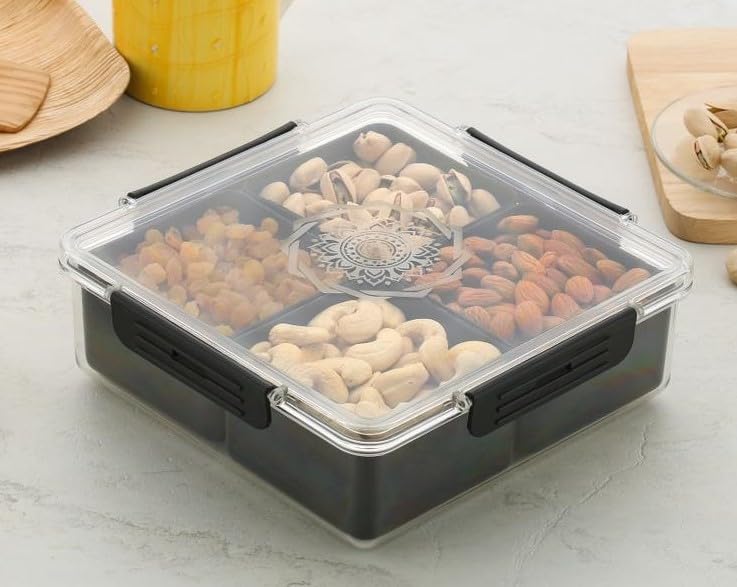 Liger Dry Fruit Box For Gift, Decorate Your Dining Table On This Diwali With Dryfruit Storage Container Airtight, You Can Use It