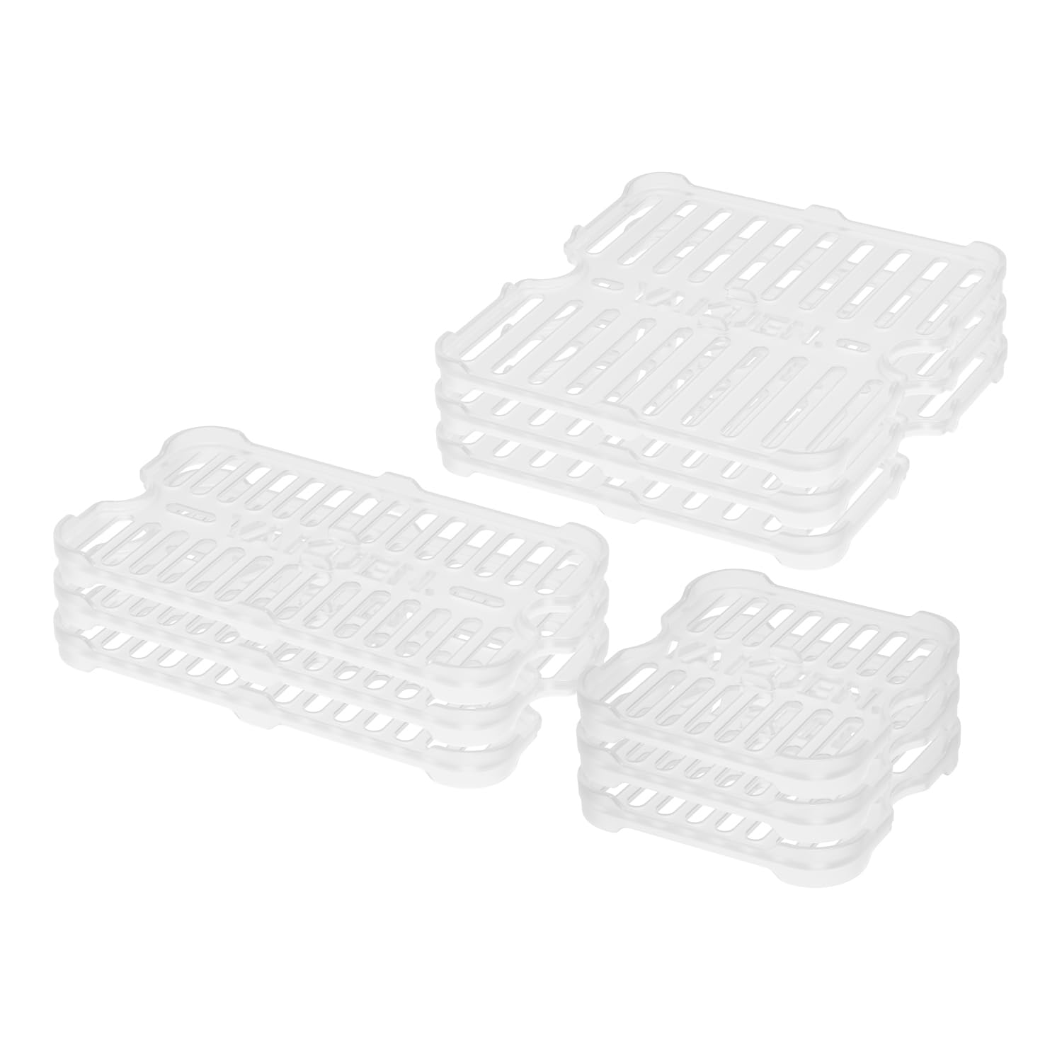 Vakuen Colander Tray 9Pc Set Storage Containers, 3Pc Shape, Plastic, Bpa Free